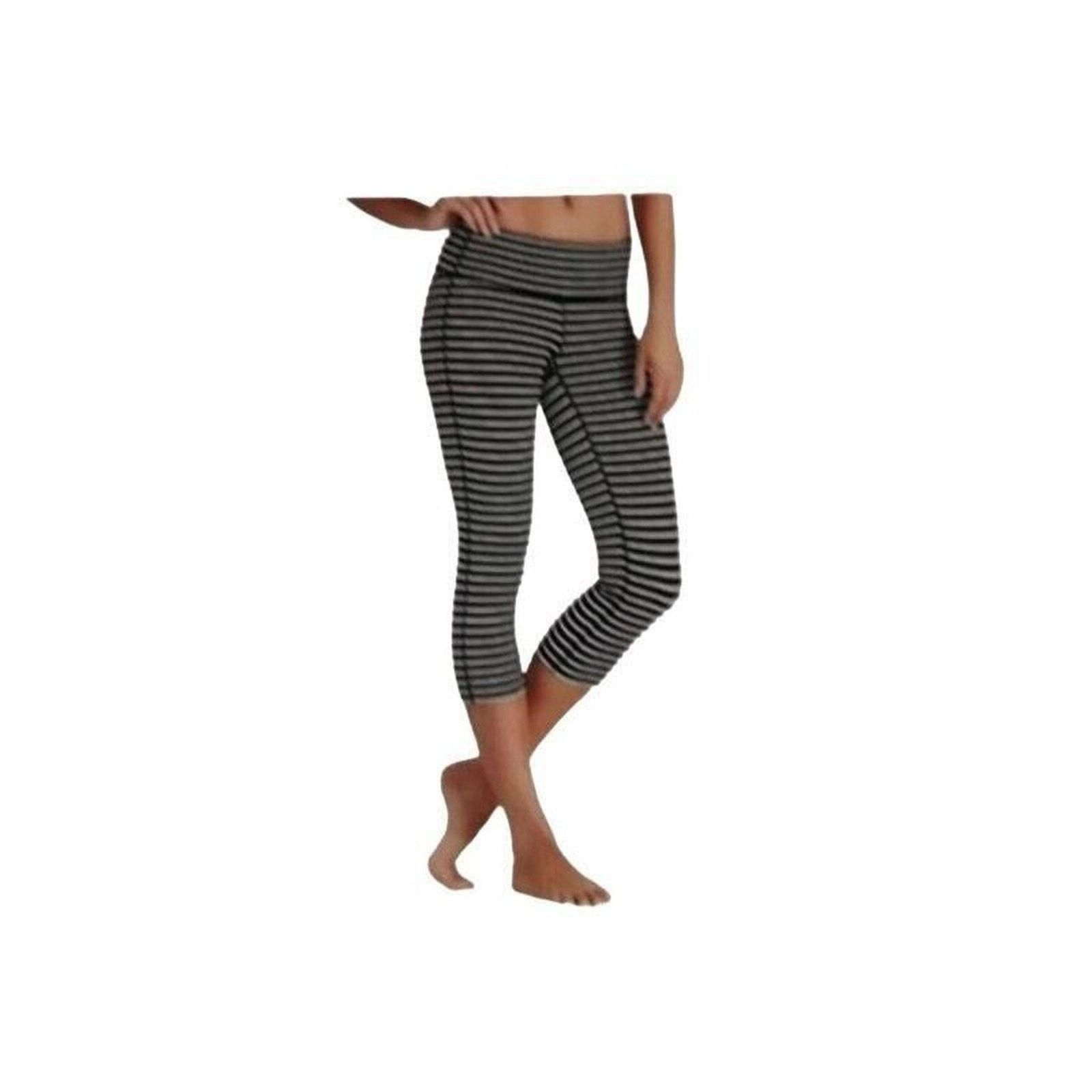 Athleta Athleta striped workout cropped leggings Size 27" / US 4 / IT 40 - 1 Thumbnail