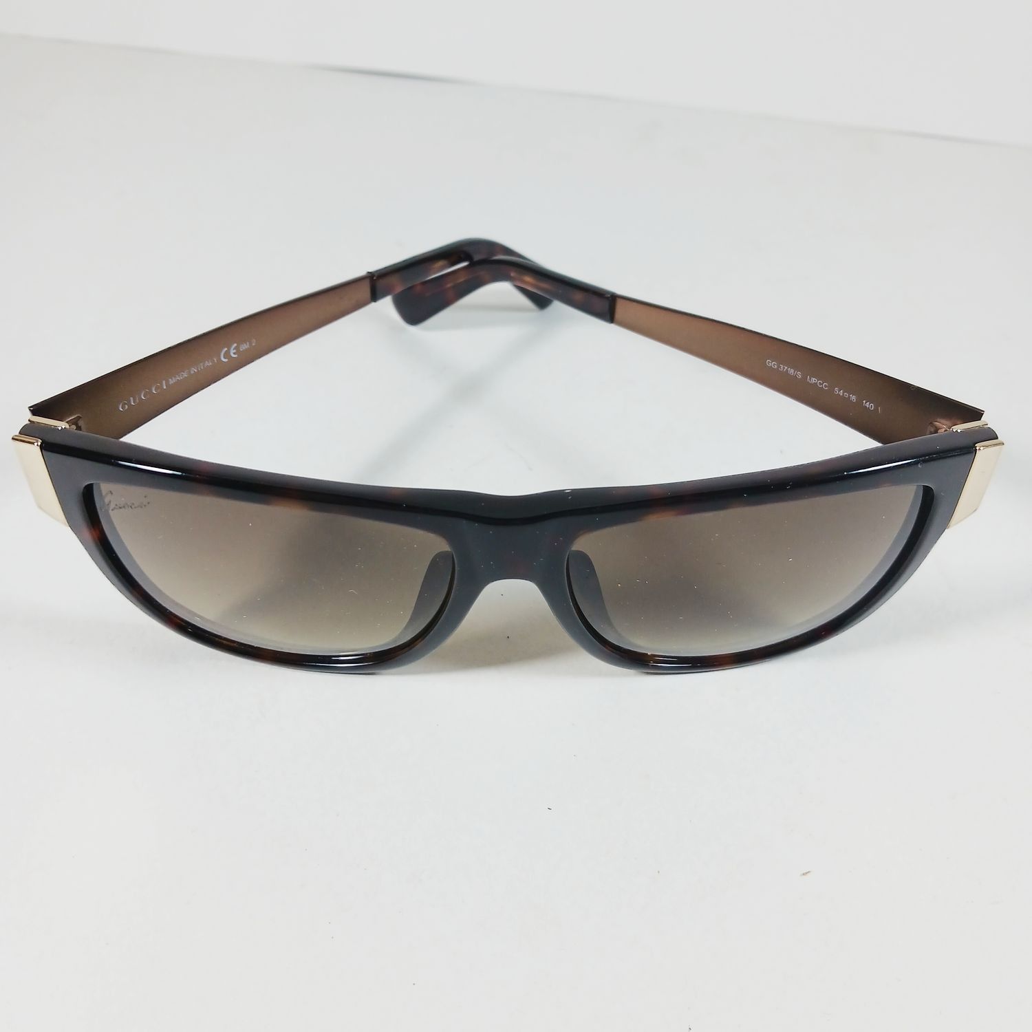 Gucci Gucci GG 3718/S Tortoise Metal Gradient Sunglasses Italy Size ONE SIZE - 6 Thumbnail