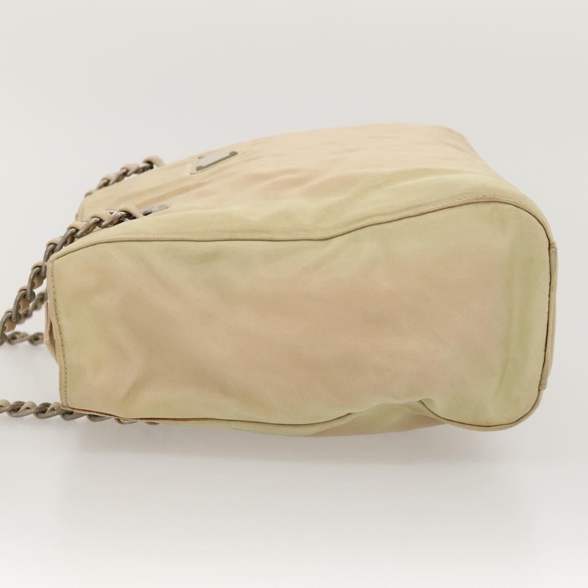 Prada PRADA Chain Shoulder Bag Nylon Beige Size ONE SIZE - 5 Thumbnail