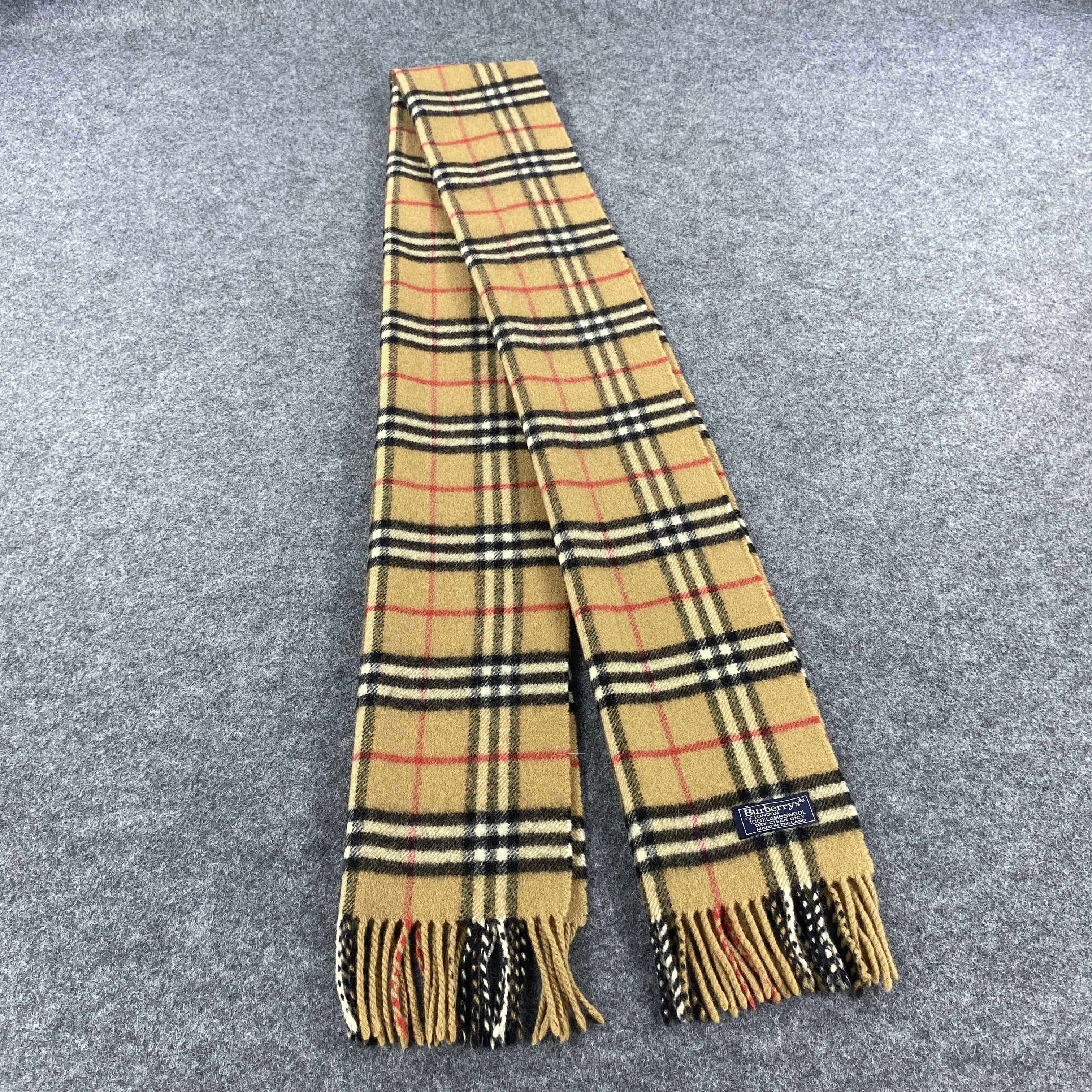 Burberry × Vintage GF10672 Burberry Scarf Neck Wear Muffler Nova Check Size ONE SIZE - 1 Thumbnail