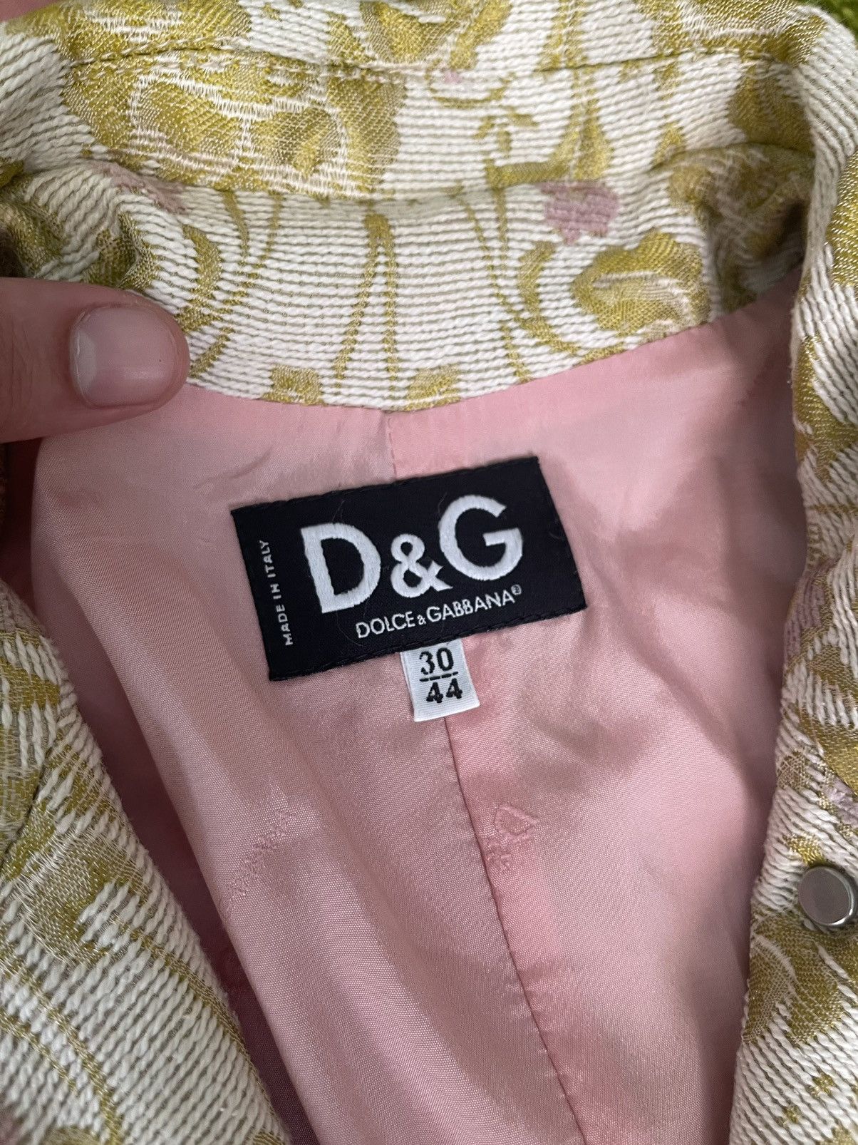 Dolce & Gabbana × Vintage Dolce & Gabbana D&G 2000s archive vintage jacquard coat Size M / US 6-8 / IT 42-44 - 5 Thumbnail