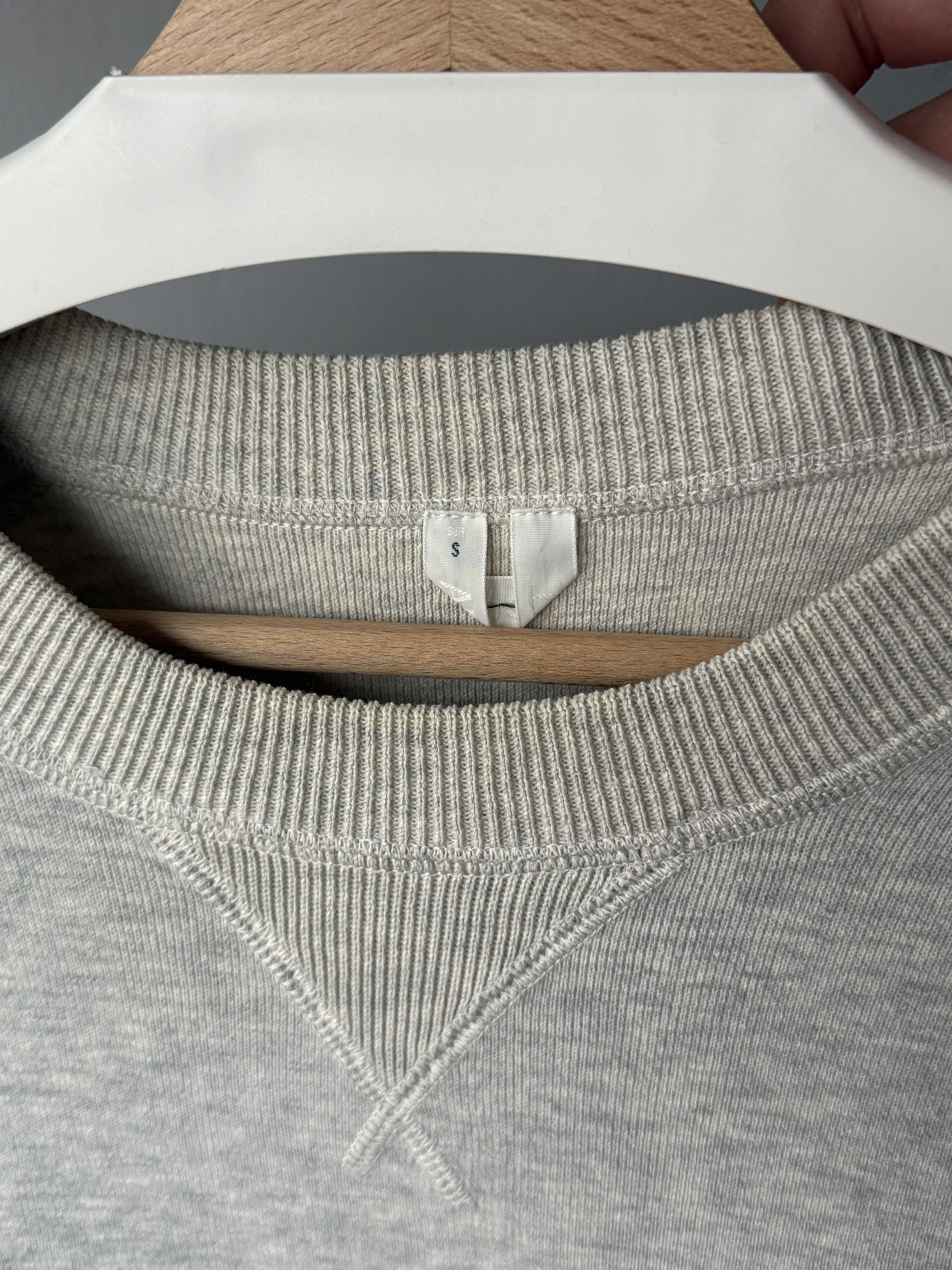 Arket Arket French Terry Cotton Wool Elbow Patches Gray Sweatshirt Size US S / EU 44-46 / 1 - 9 Thumbnail
