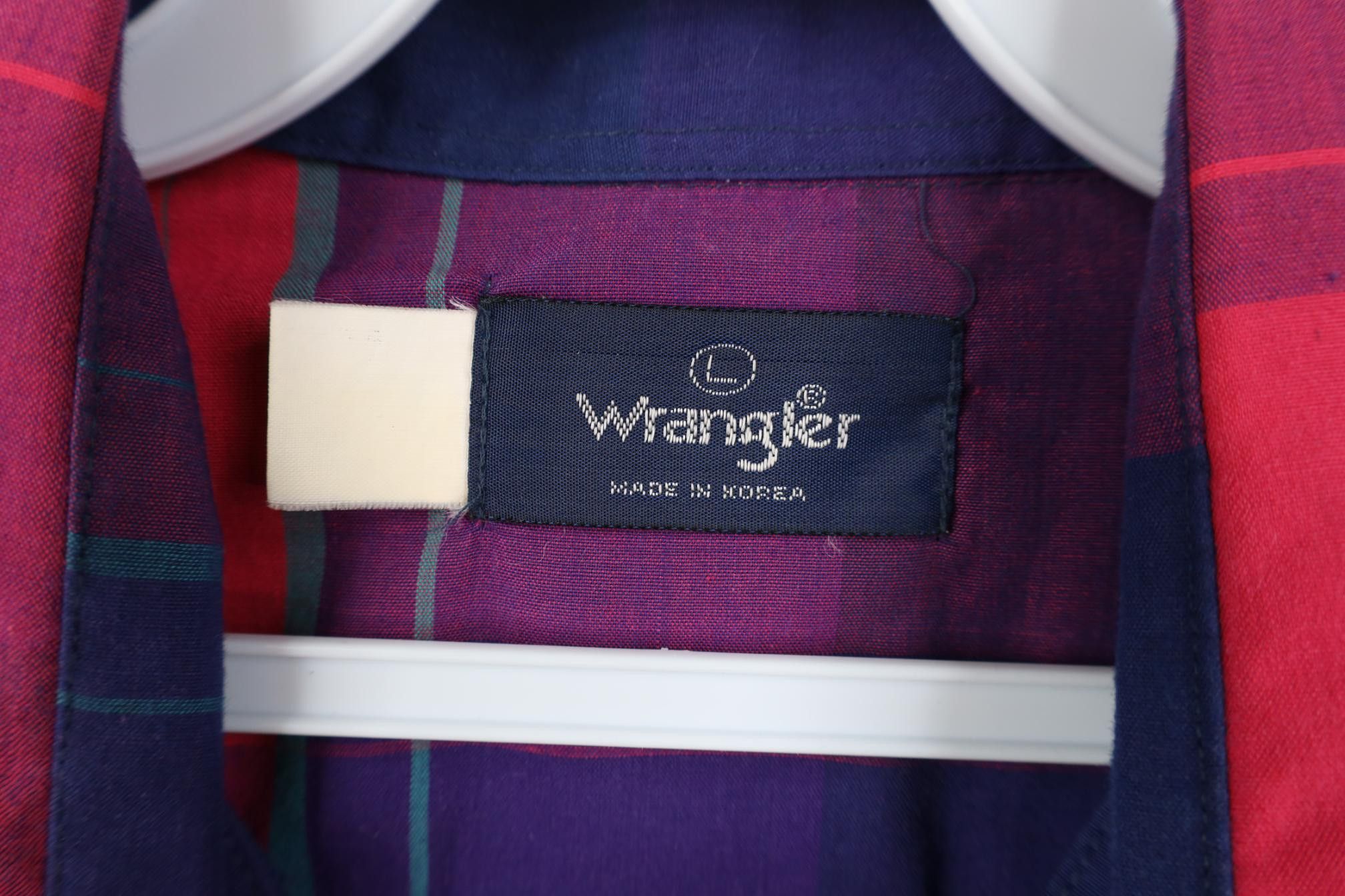 Wrangler Vintage 80s Wrangler Cowboy Short Sleeve Button Shirt Plaid Size US L / EU 52-54 / 3 - 7 Thumbnail