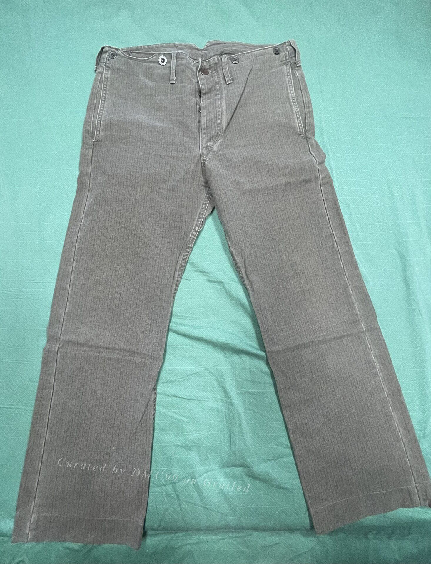 RRL Ralph Lauren RRL Vintage Herringbone Striped Pants Size US 32 / EU 48 - 1 Thumbnail