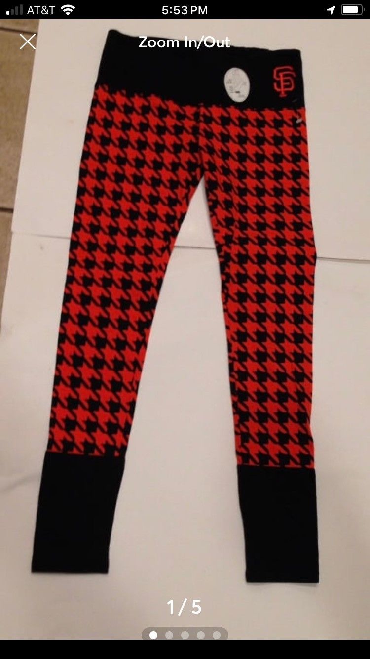 Nike Women's S/m Athletic Pants Genuine Mlb Merchandise Giants Size 22" - 1 Thumbnail
