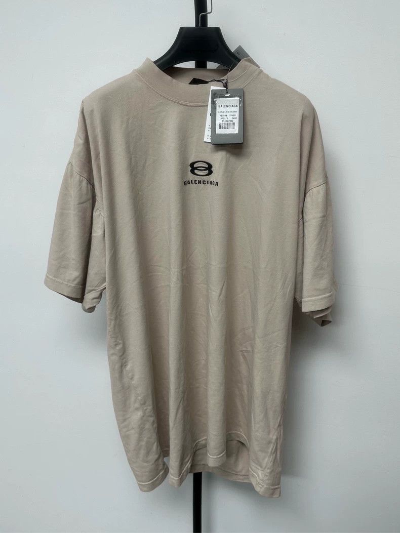 Balenciaga Double Ring Embroidered Logo Tee - dmc