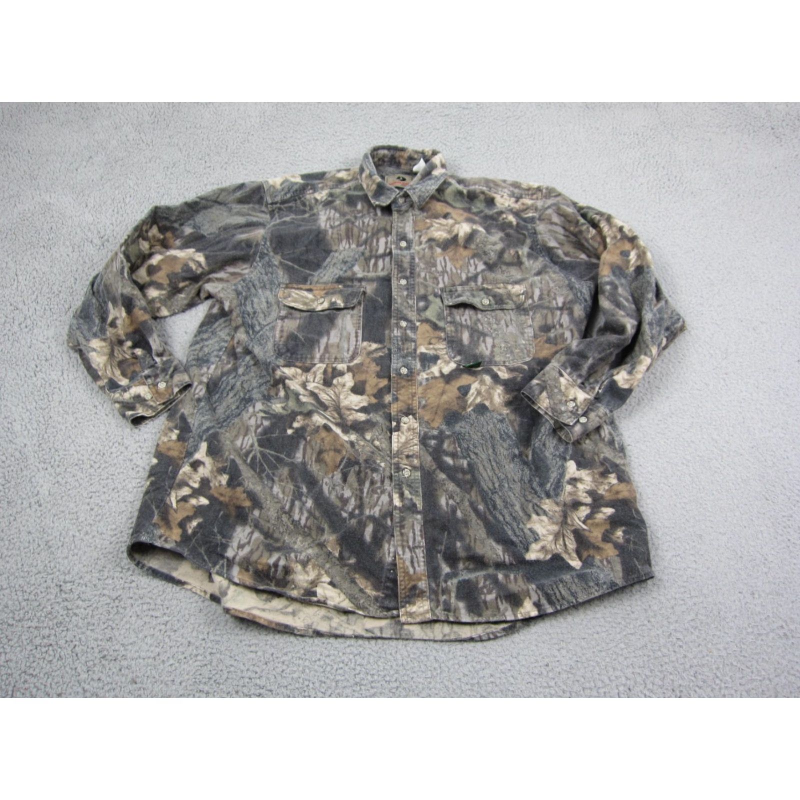 Vintage Mossy Oak Shirt Mens XL Brown Camouflage Button-Up Long Sleeve Collared Outdoor 1A Size US XL / EU 56 / 4 - 2 Thumbnail