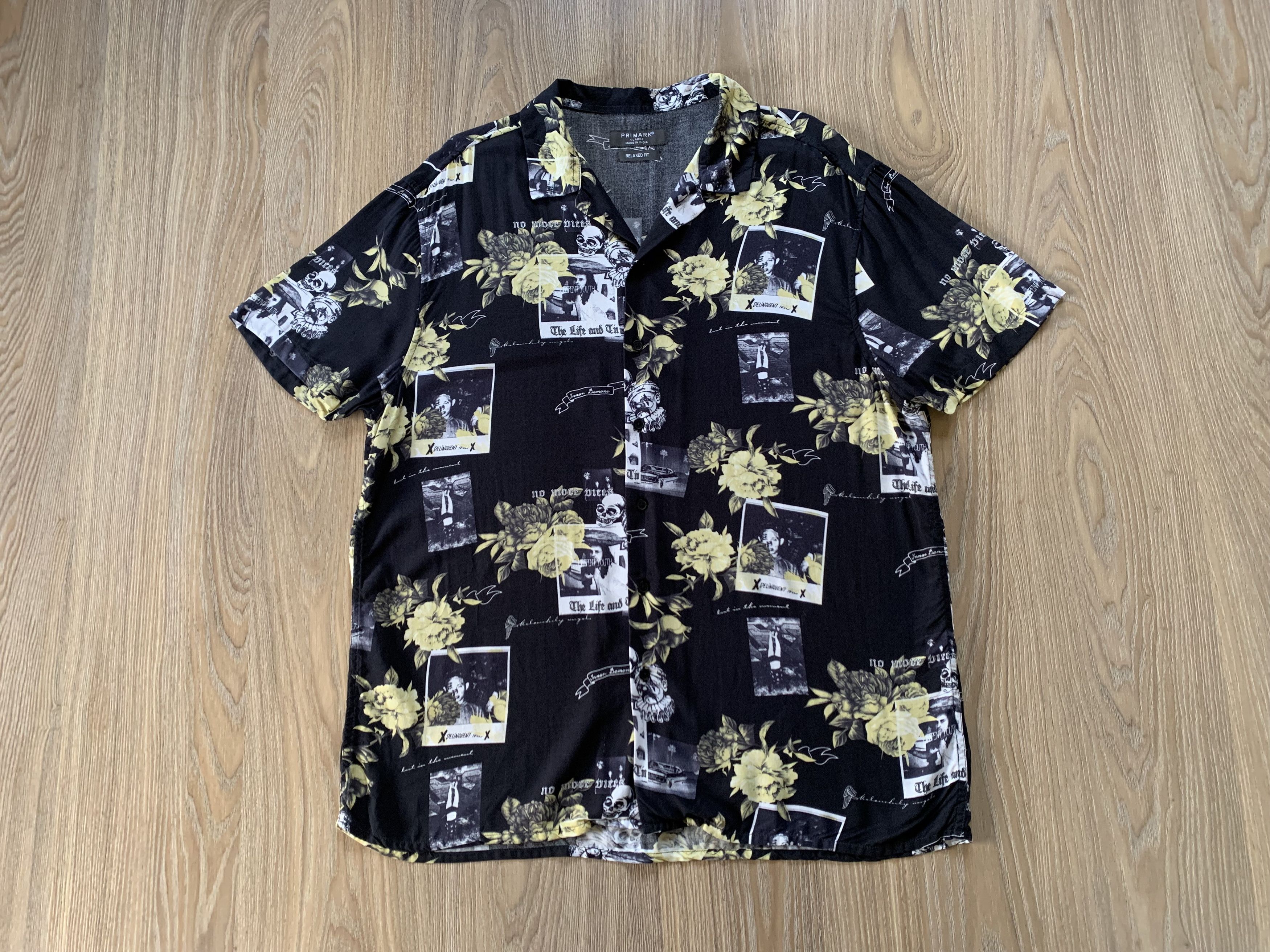 Other Primark Light Printed Hawaiian Shirt Size US XL / EU 56 / 4 - 2 Thumbnail
