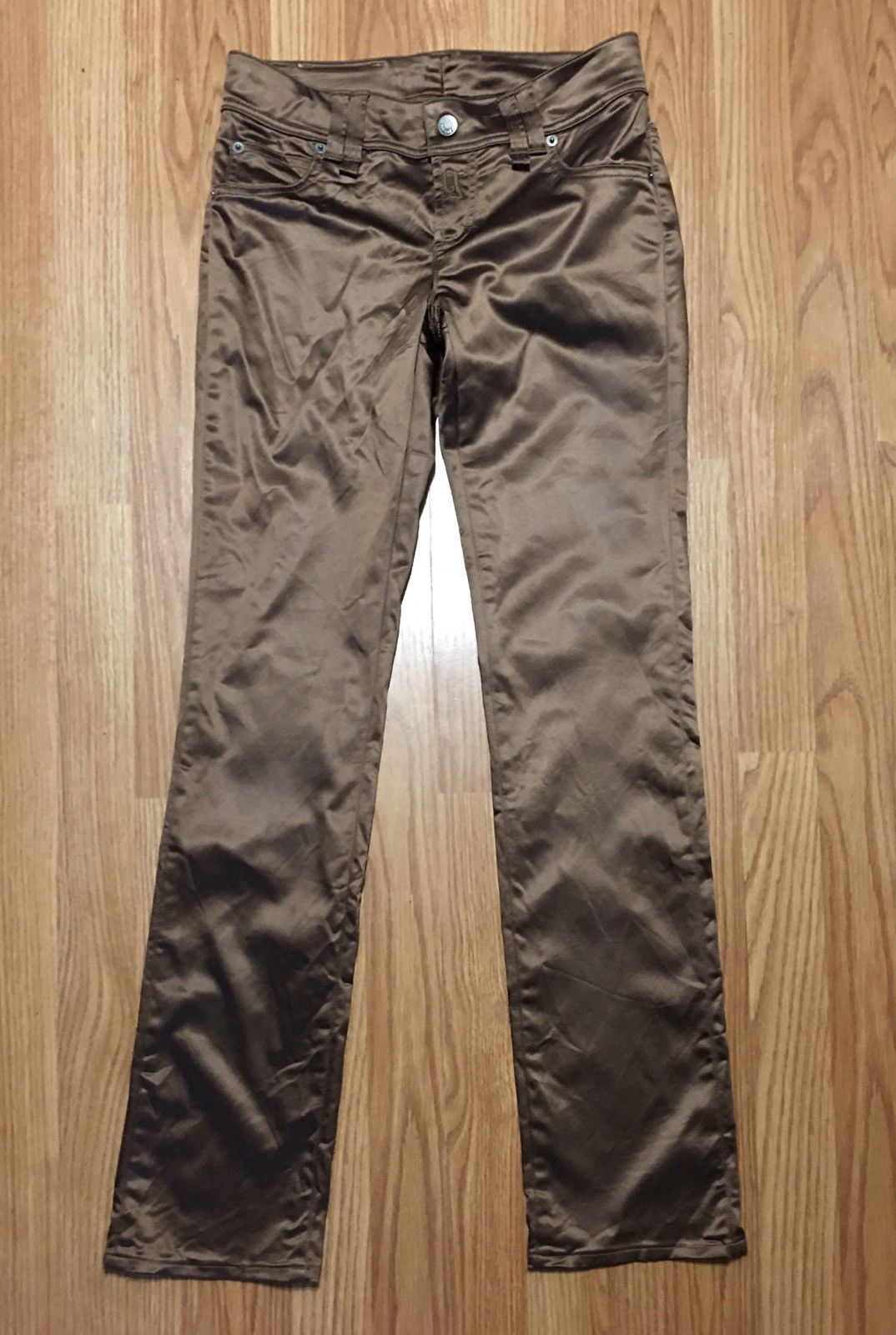John Galliano John Galliano Nylon Bronze Metal Trousers Pants Size 28 EU42 Size 28" / US 6 / IT 42 - 5 Thumbnail
