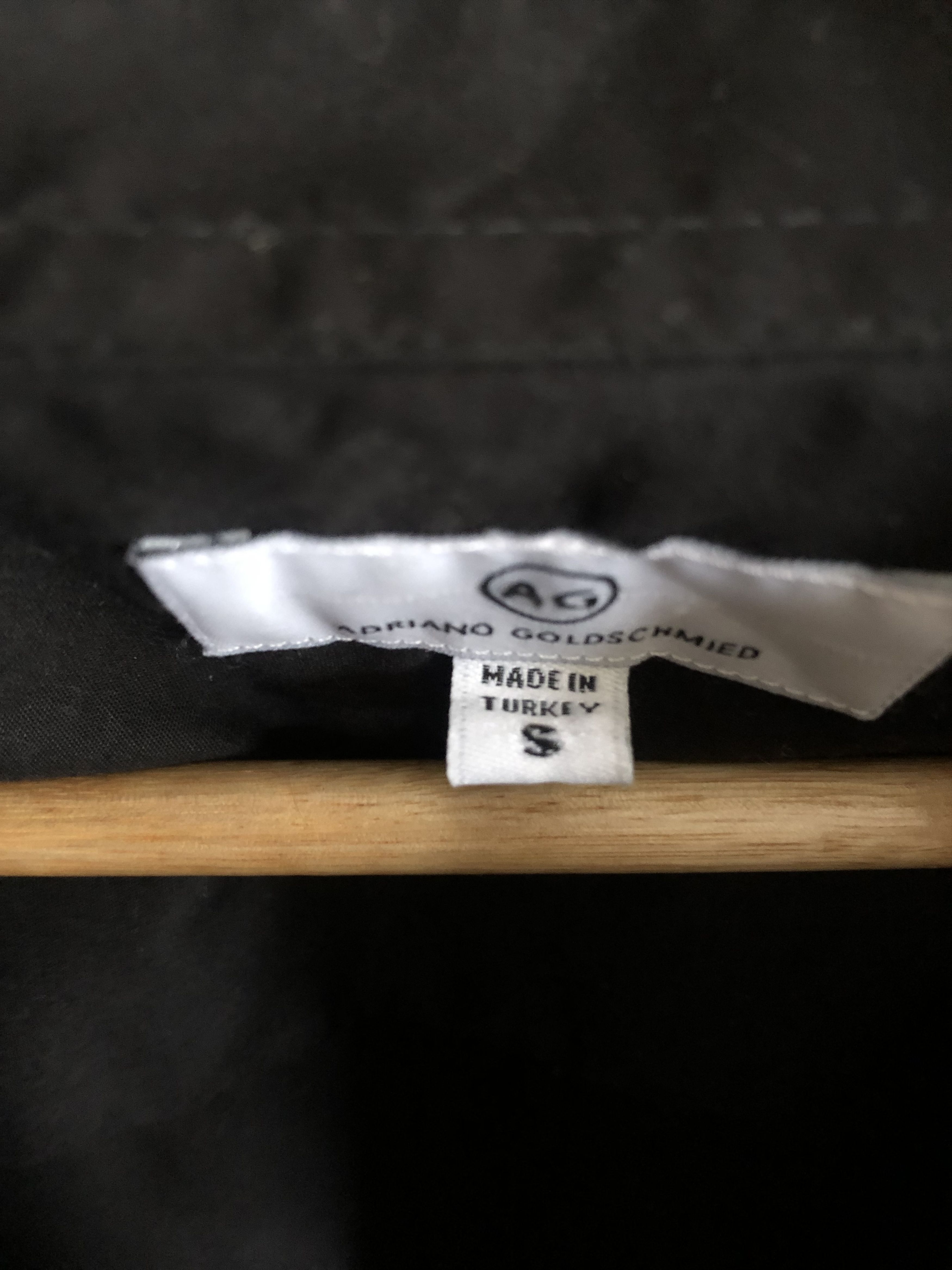 AG Adriano Goldschmied Adriano Goldschmied Black Cotton Slim Button Up Dress Shirt Size US S / EU 44-46 / 1 - 4 Thumbnail