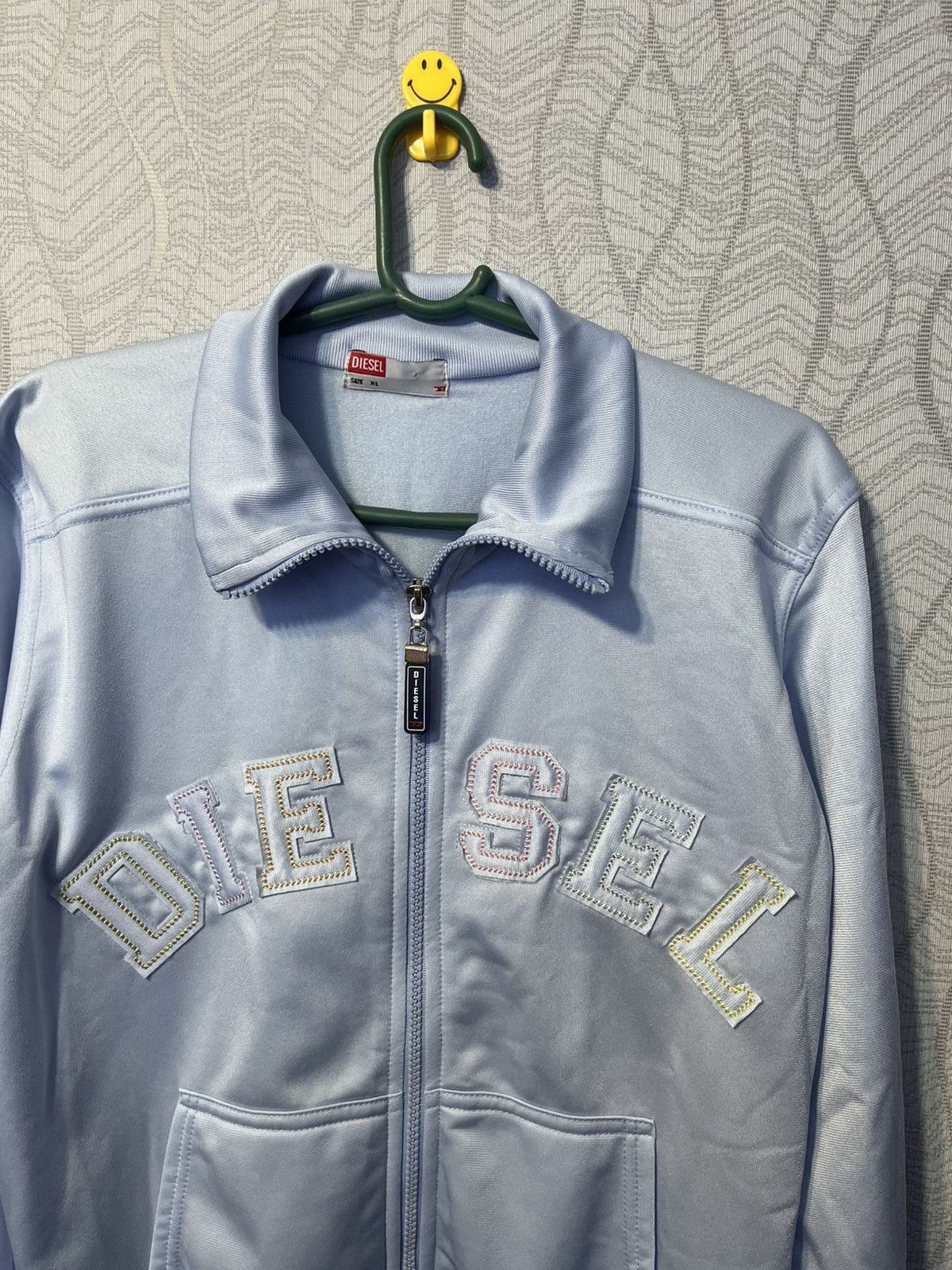 Diesel × Vintage Vintage Diesel Women’s Blue Y2K Zip Track Jacket Size M / US 6-8 / IT 42-44 - 4 Thumbnail