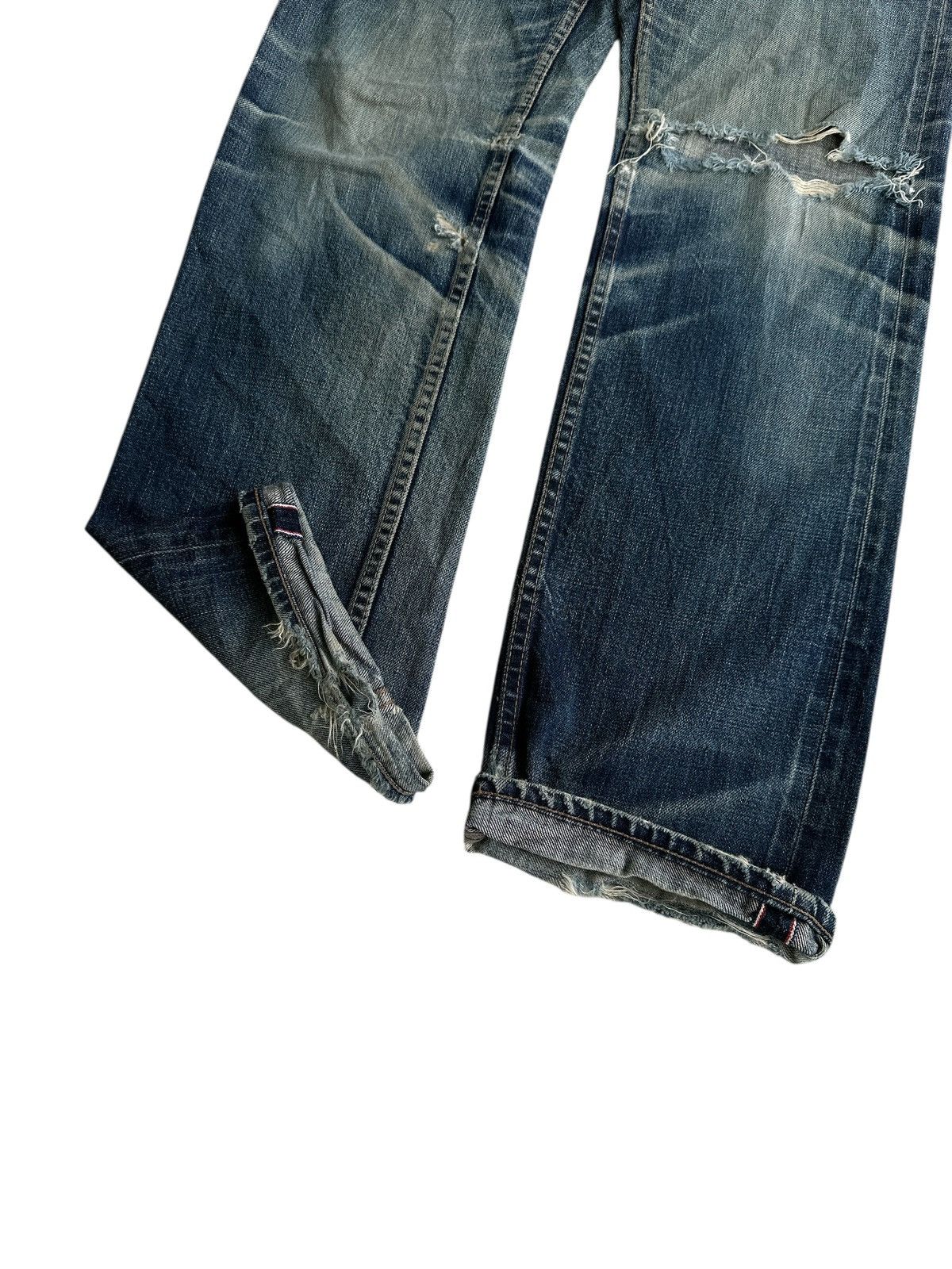 Kapital Distress Denim R.P.T by Ruppert Selvedge Denim. Size US 31 - 5 Thumbnail