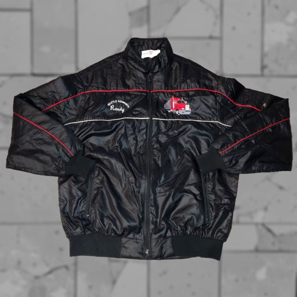Vintage King Louie Pro Fit Mens Black Full Zip Nylon Jacket L Full Zip Jacket Size US L / EU 52-54 / 3 - 1 Thumbnail