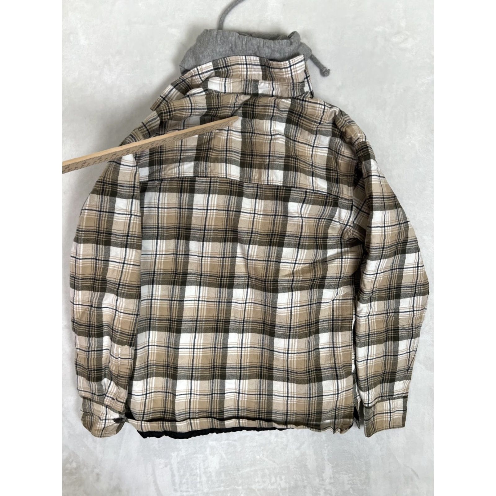 Vintage RedHead Button Up Quilted Flannel Hoodie Jacket Brown Plaid Mens Medium Jacket Size US M / EU 48-50 / 2 - 7 Thumbnail