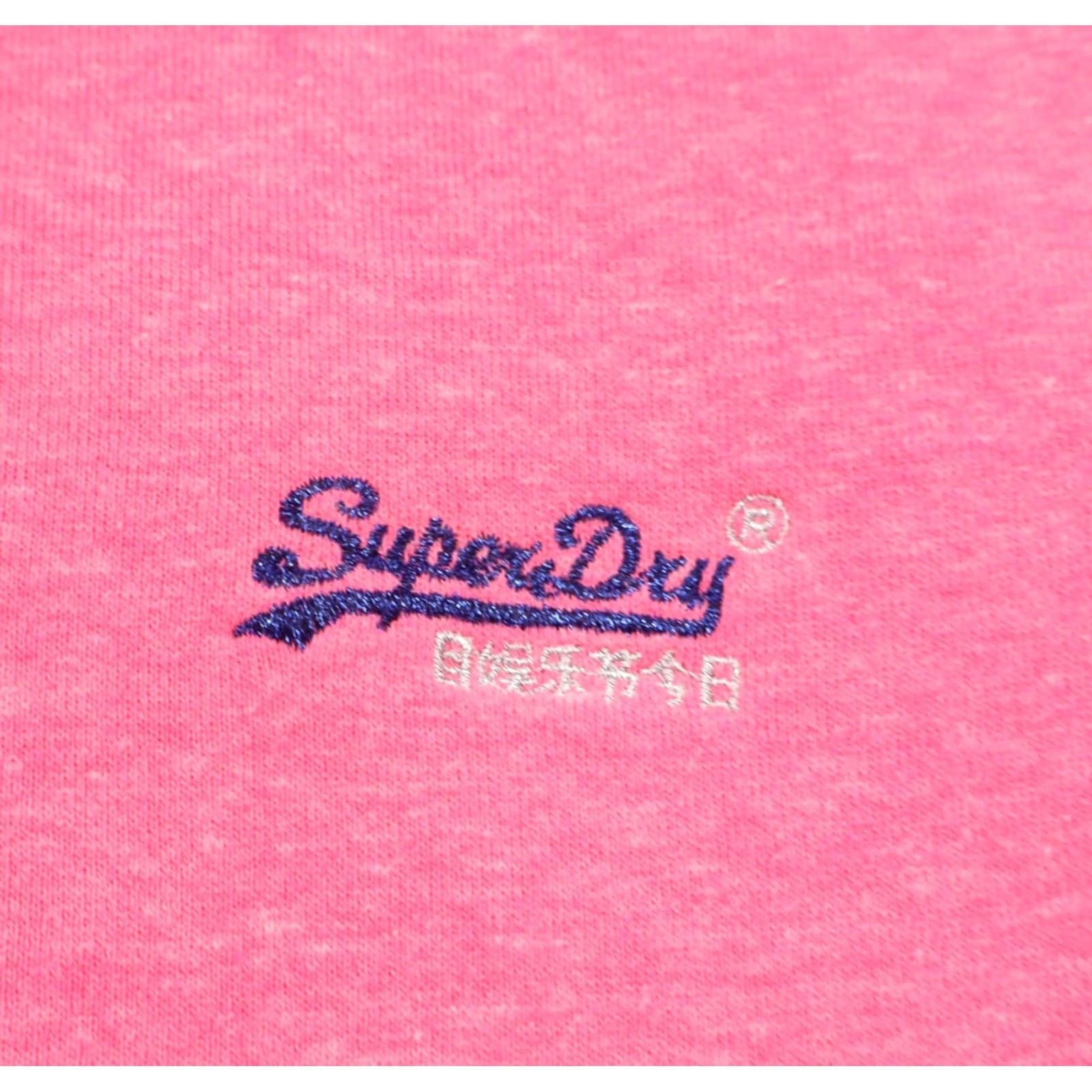 Superdry Superdry Women's Orange Label Zip Hoodie Faded Neon Pink Sz S - Hooded, Full Zip, Pockets, Cotton Polyester, Pink, 1990s? Size S / US 4 / IT 40 - 5 Thumbnail
