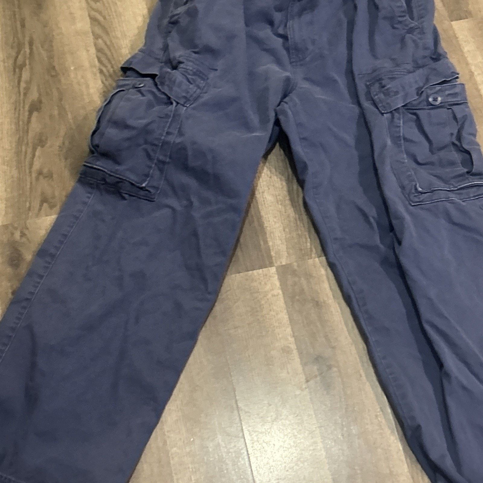 Hollister Men’s Hollister 33 Cargo Blue Pants Y2K Heavy Pants Size US 33 - 4 Thumbnail