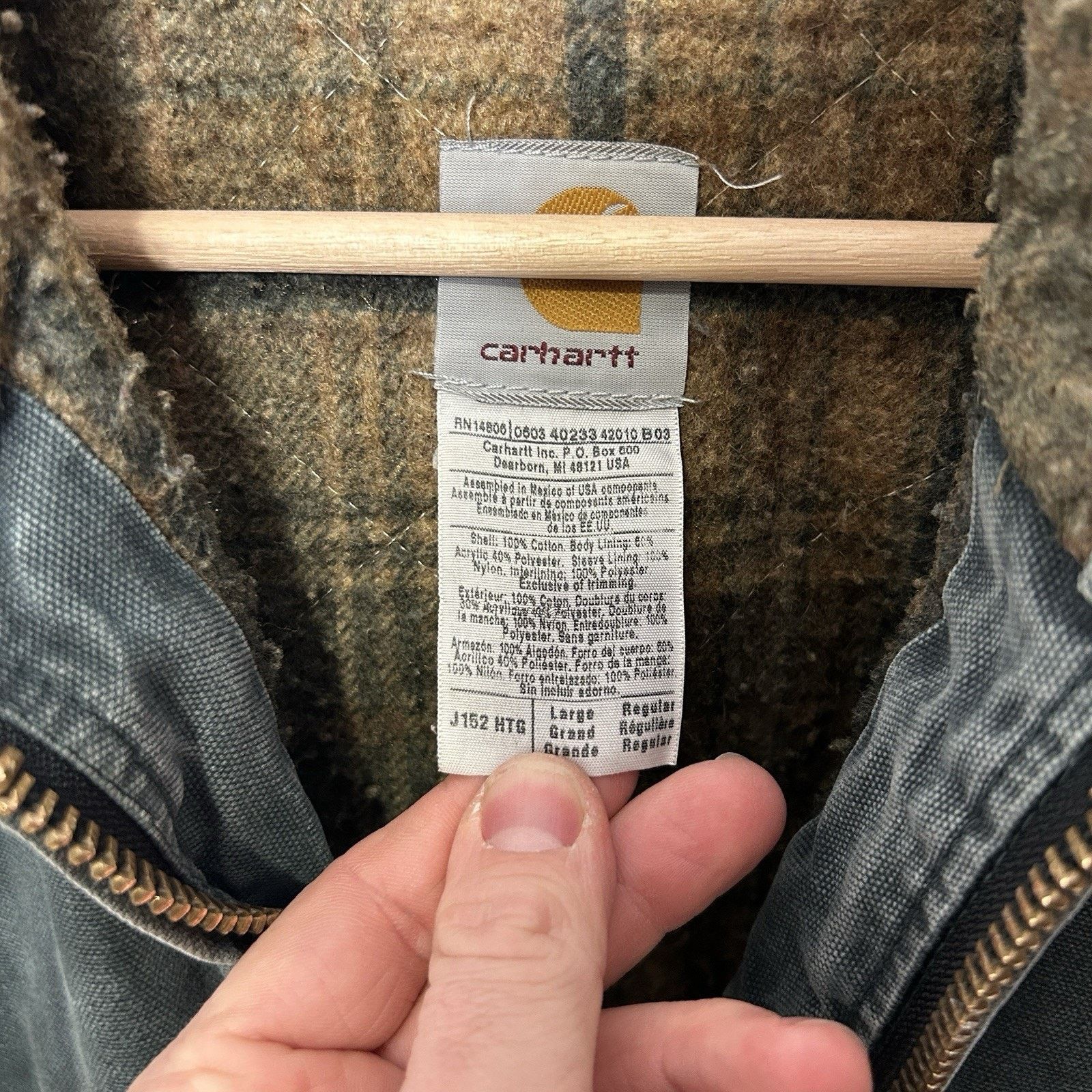 Carhartt Vintage Carhartt Blanketed Active Jacket “Hunter Green” J152 Size US XL / EU 56 / 4 - 8 Thumbnail