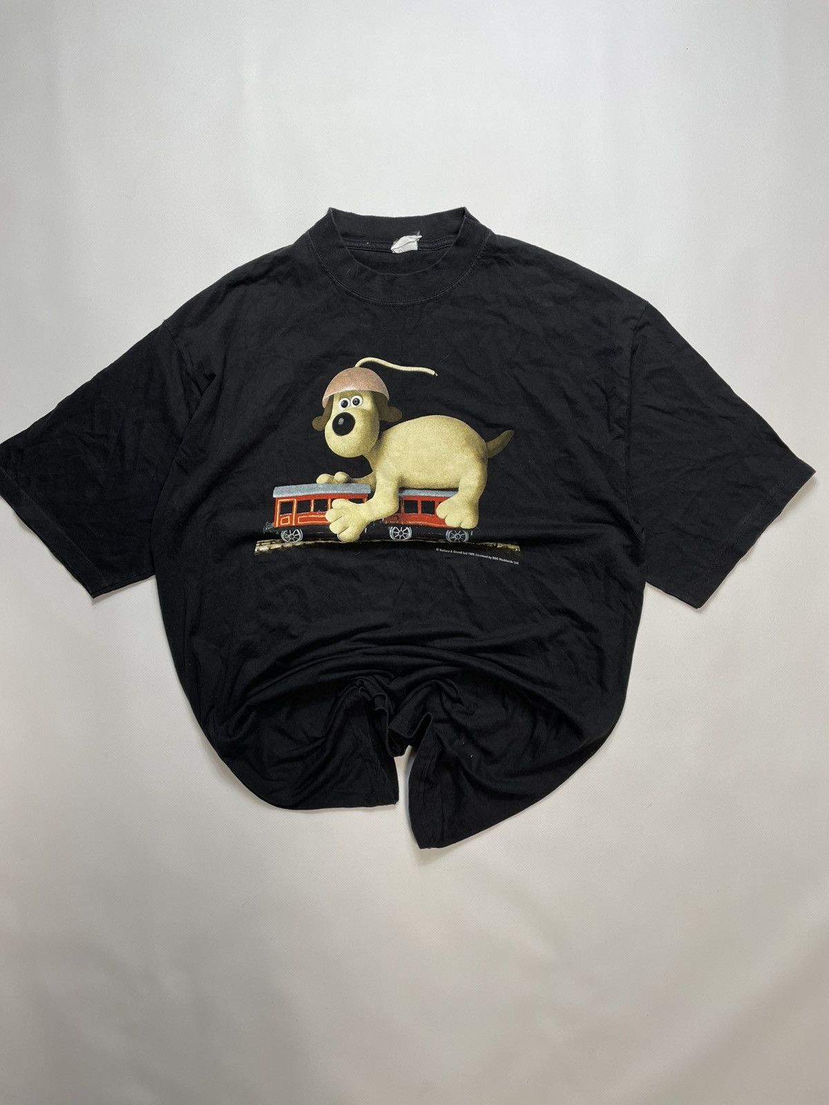 Cartoon Network Vtg 1989 Wallace & Gromit Rare Cartoon Tee Size US L / EU 52-54 / 3 - 1 Thumbnail