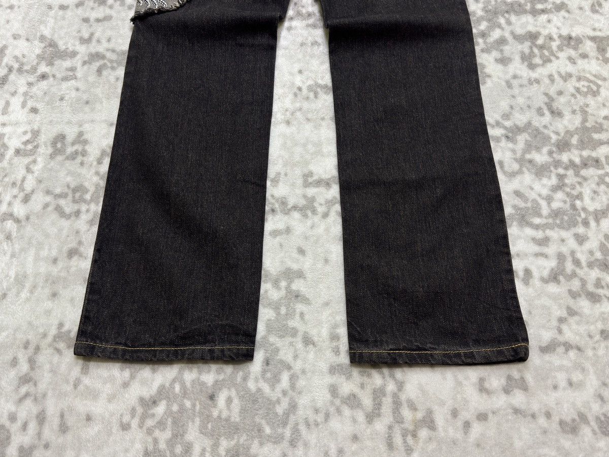 If Six Was Nine Vintage Punk Patchwork Denim Y2K Regular Fit Jeans Size US 26 / EU 42 - 14 Thumbnail