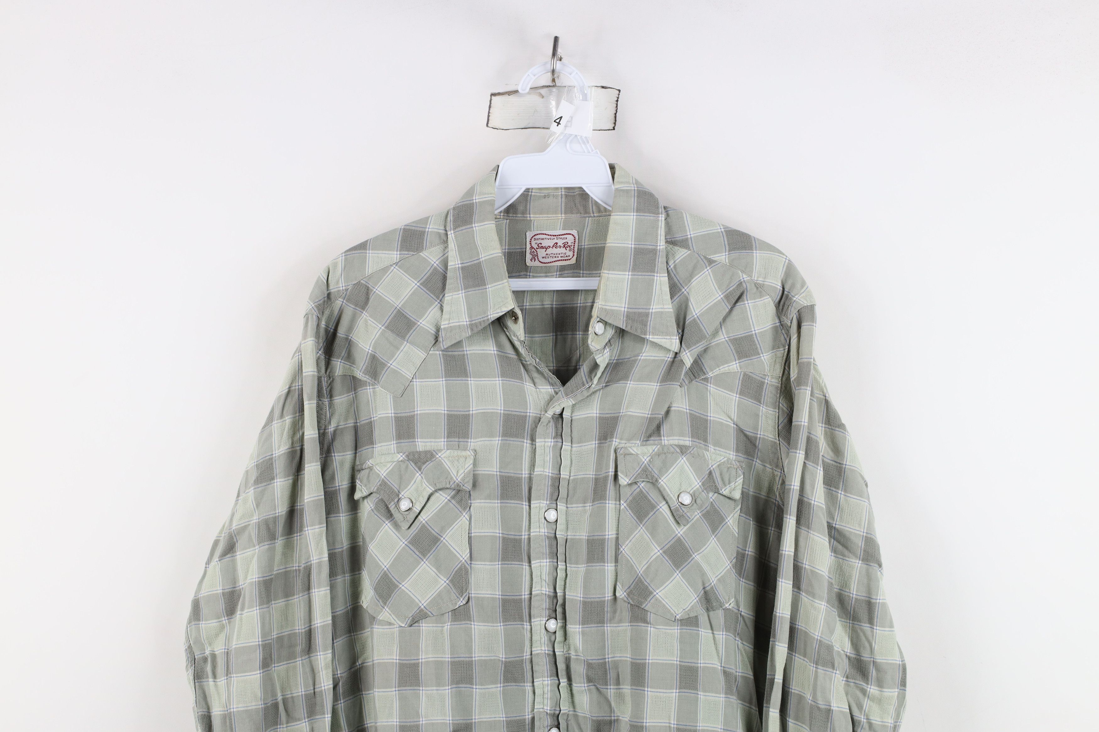 Vintage Vintage 50s 60s Streetwear Western Cowboy Button Shirt USA Size US M / EU 48-50 / 2 - 2 Thumbnail