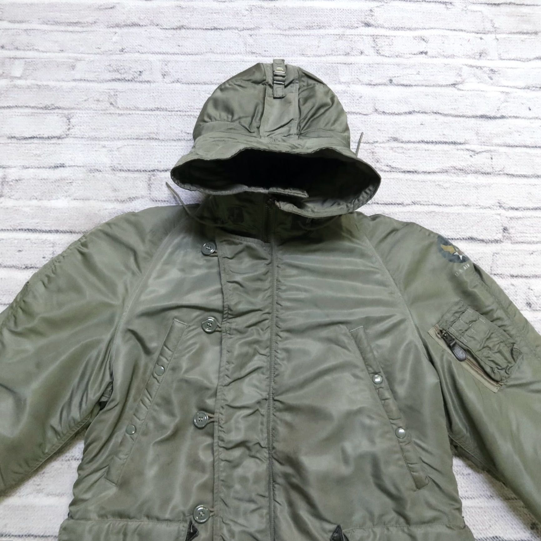 Vintage Vintage 60s USAF US Air Force N-3B Parka Flight Jacket Men M Green Jacket Size US M / EU 48-50 / 2 - 2 Thumbnail