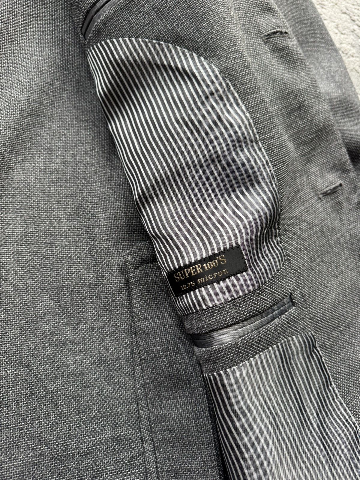 Corneliani Corneliani Gray Extrafine Wool blazer Jacket Size 54 R Size 54R - 5 Thumbnail
