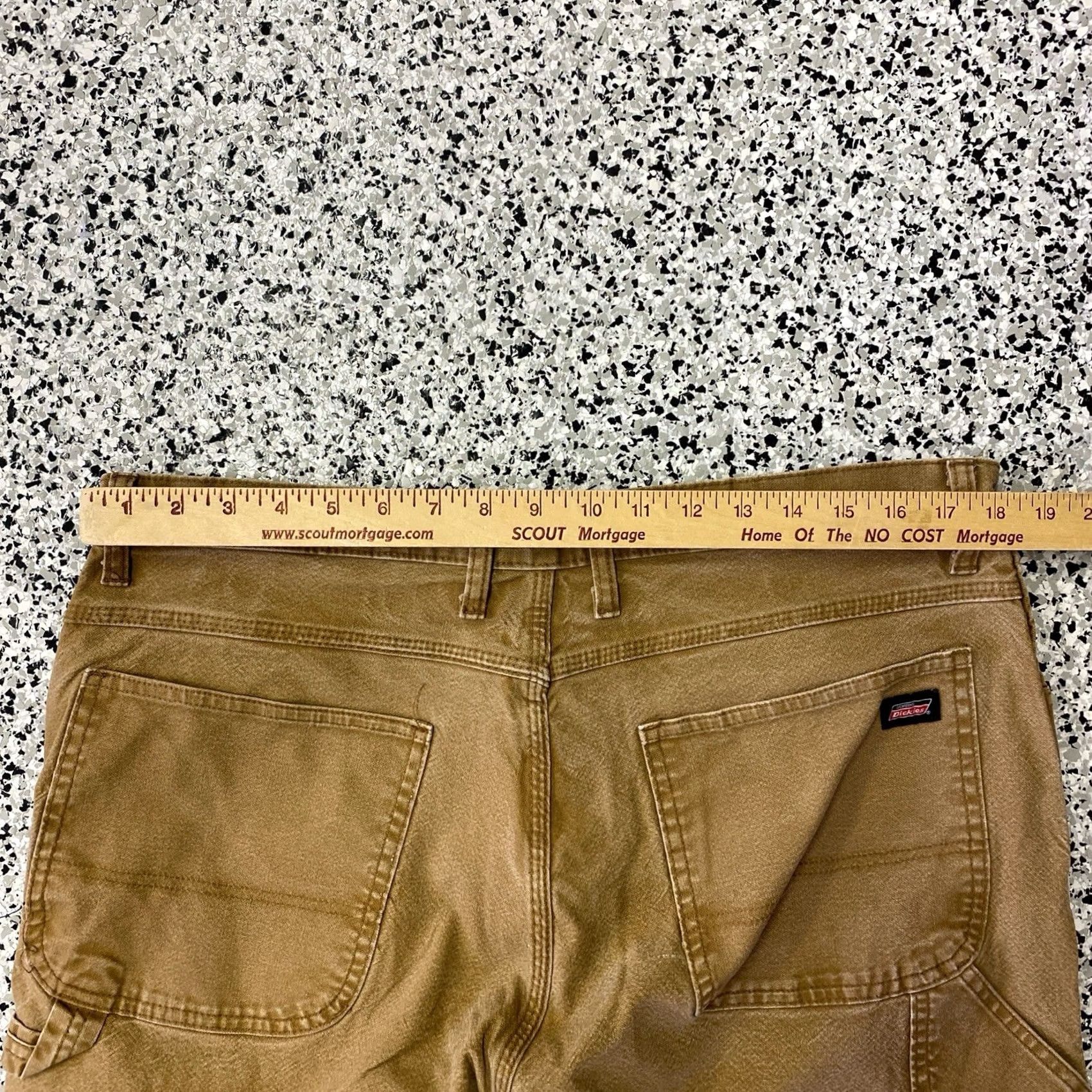 Dickies Dickies Canvas Carpenter Pants Mens 36x32 Beige Relaxed Baggy Workwear Skater Pants Men Wide-Leg Inseam 32 Pockets Size US 36 / EU 52 - 6 Thumbnail