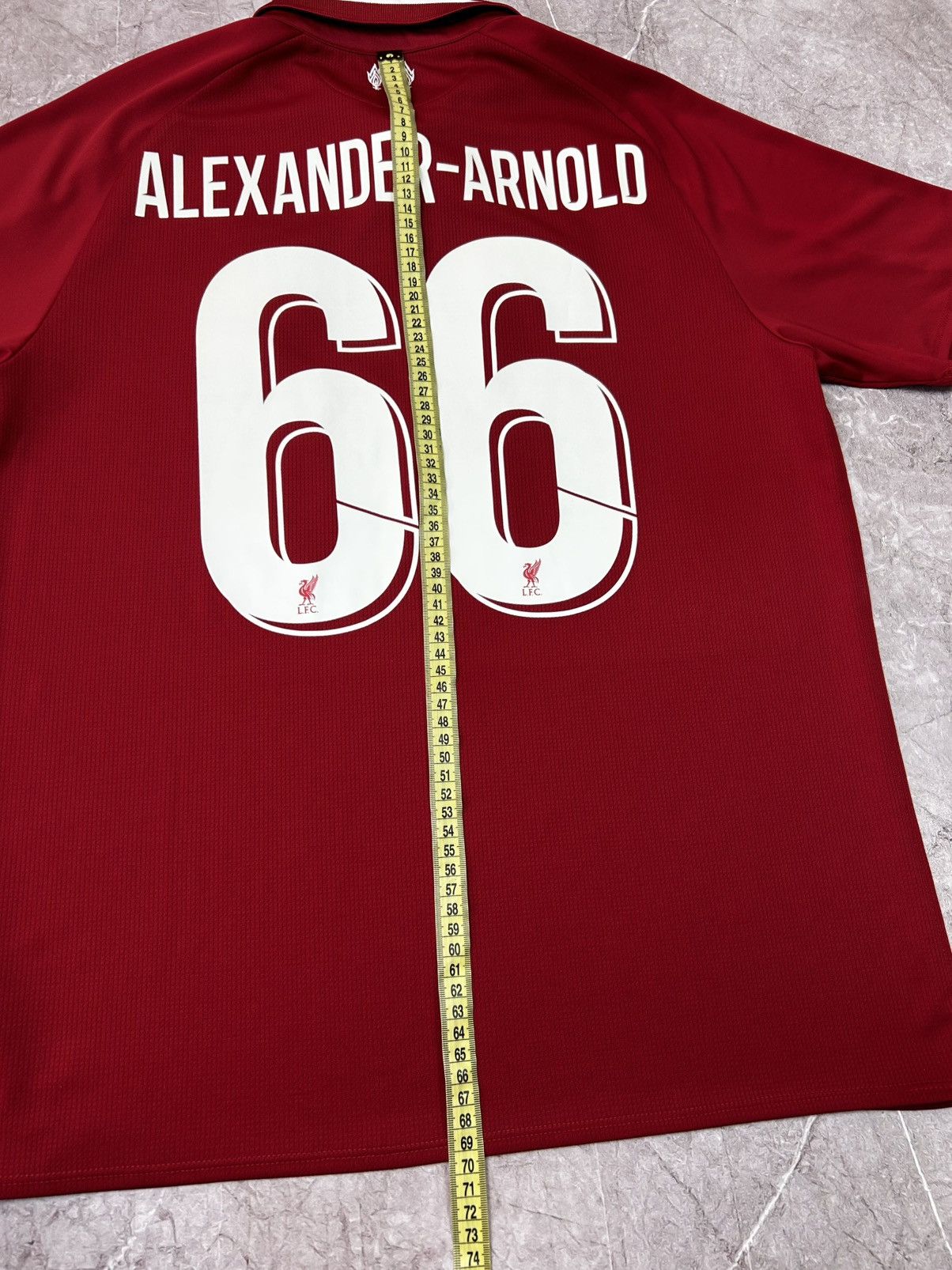 New Balance Vintage Liverpool soccer jersey size M 66 Alexander-Arnold Size US M / EU 48-50 / 2 - 11 Thumbnail