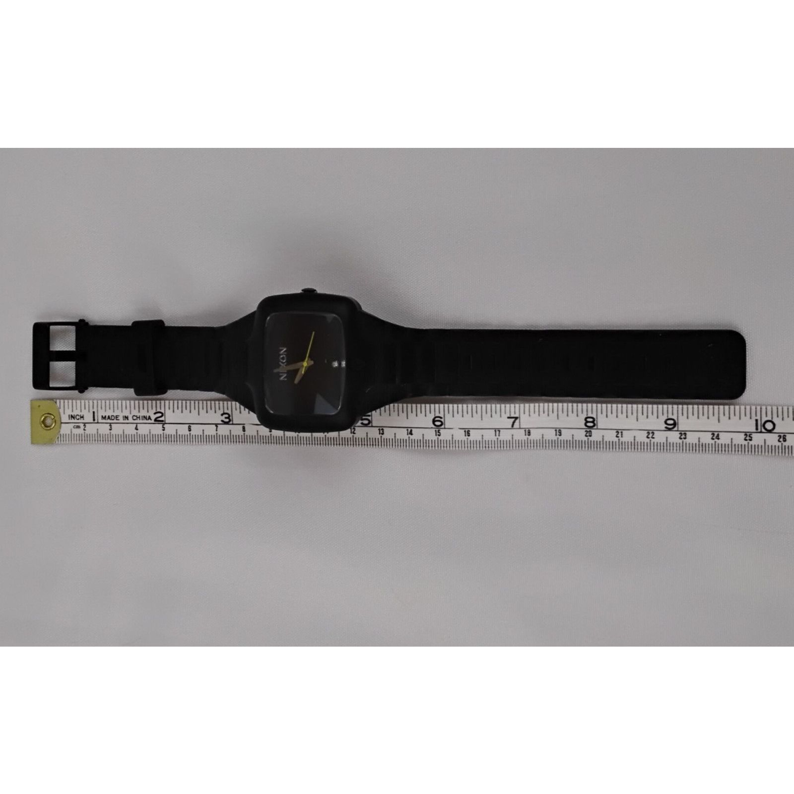Nixon Nixon the Rubber Player Rectangle Sports Watch Black Band Size ONE SIZE - 6 Thumbnail