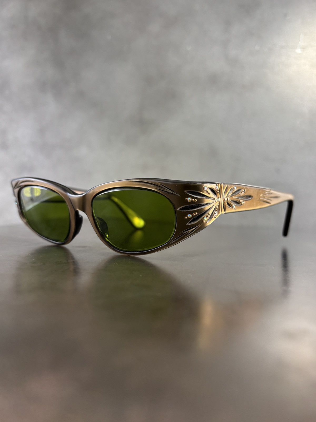 American Optical × Other × Vintage 1960s Cat Eye Sunglasses MCM Vintage Rhinestone France Mod Size ONE SIZE - 16 Thumbnail