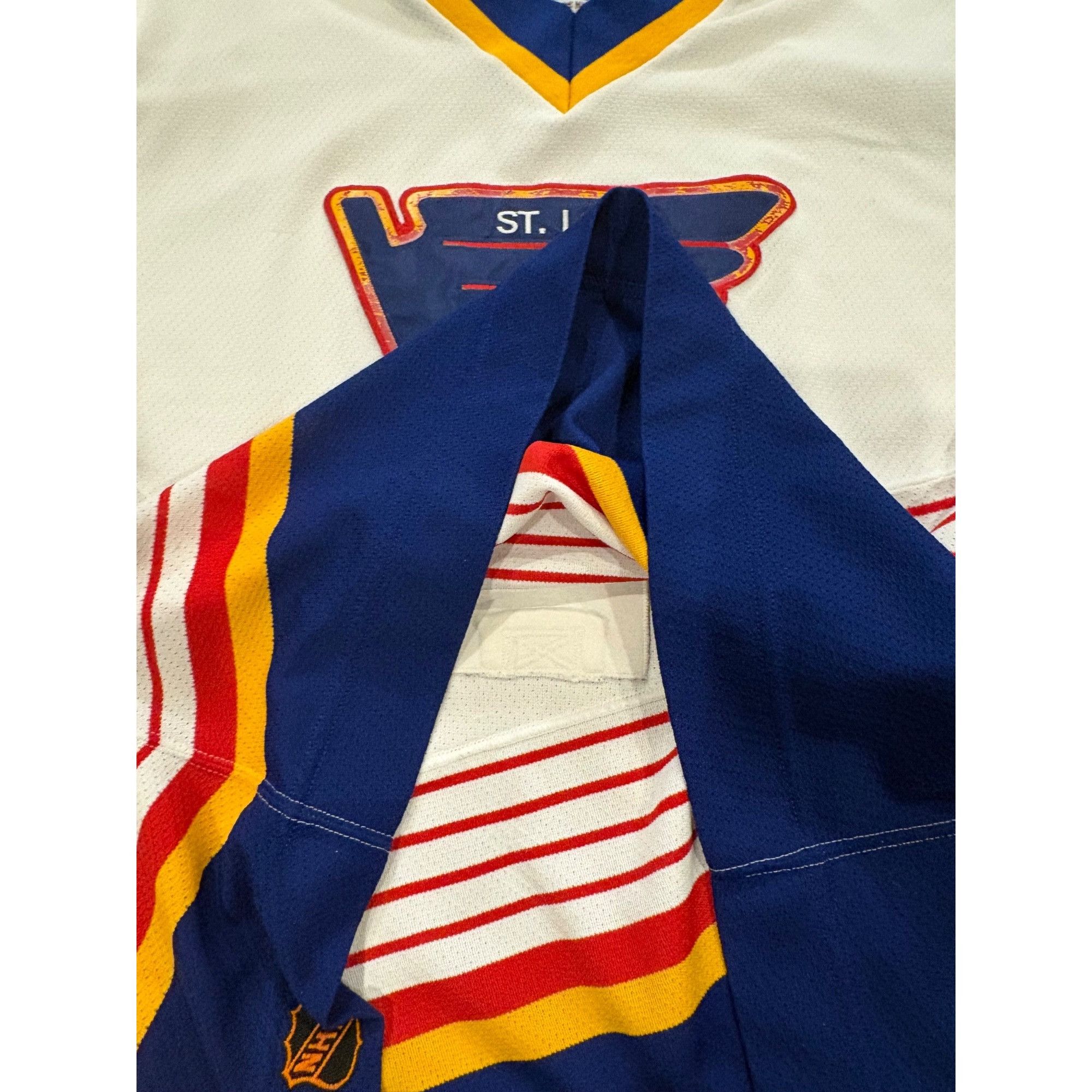 Ccm Vintage 90s CCM Center Ice St. Louis Blues Authentic NHL Hoc Size US XL / EU 56 / 4 - 6 Thumbnail