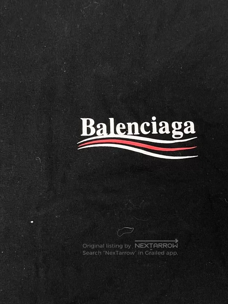 Balenciaga Balenciaga Printed Loose Round Neck Short Sleeve T-Shirt Size US M / EU 48-50 / 2 - 3 Thumbnail