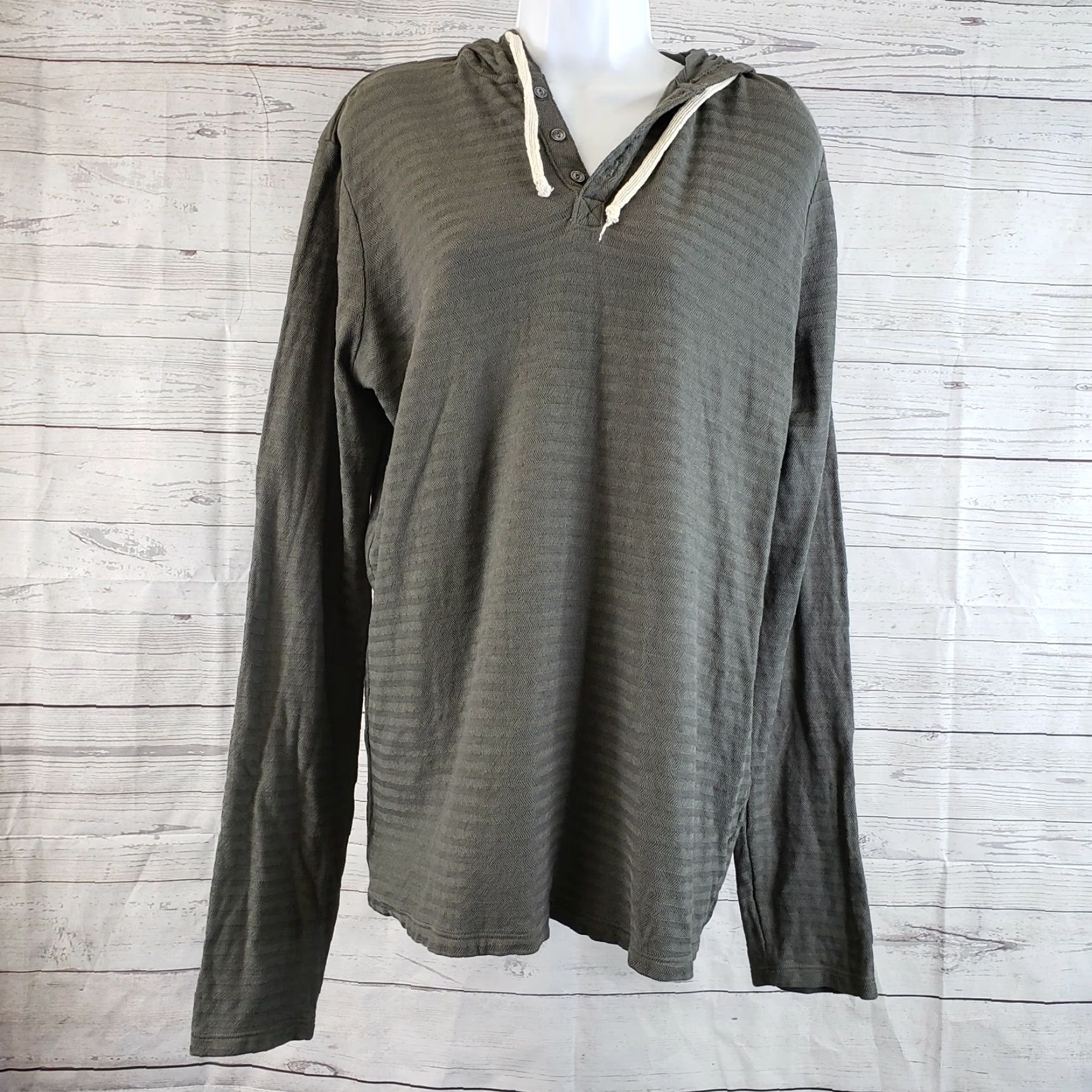 Vintage NSF Women's Hoodie Striped Green Cotton Long Sleeve Size Medium Regular Size M / US 6-8 / IT 42-44 - 2 Thumbnail