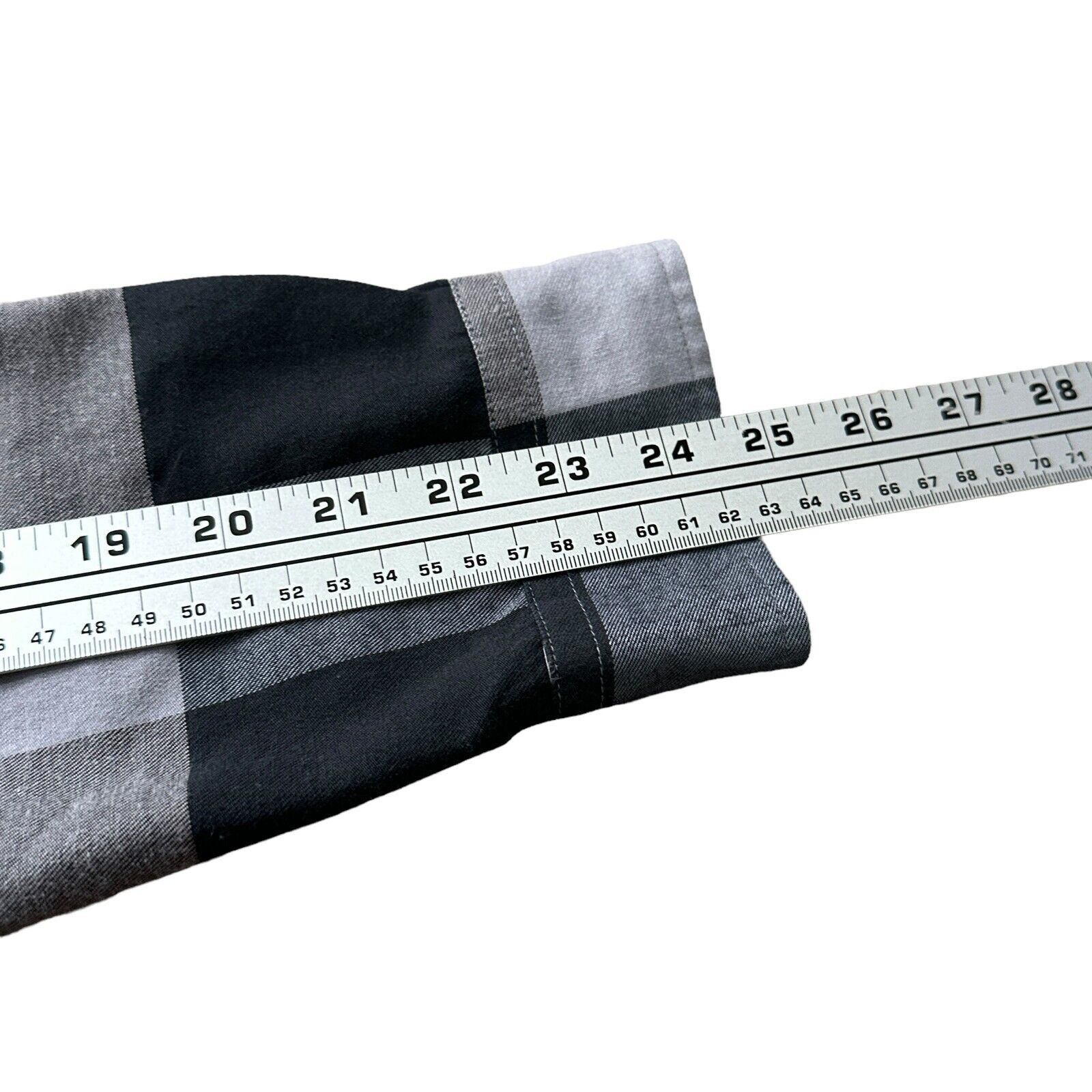 The Unbranded Brand Spitalfields Shirt Men’s M Grey Checked Cotton Button Down Size US M / EU 48-50 / 2 - 8 Thumbnail