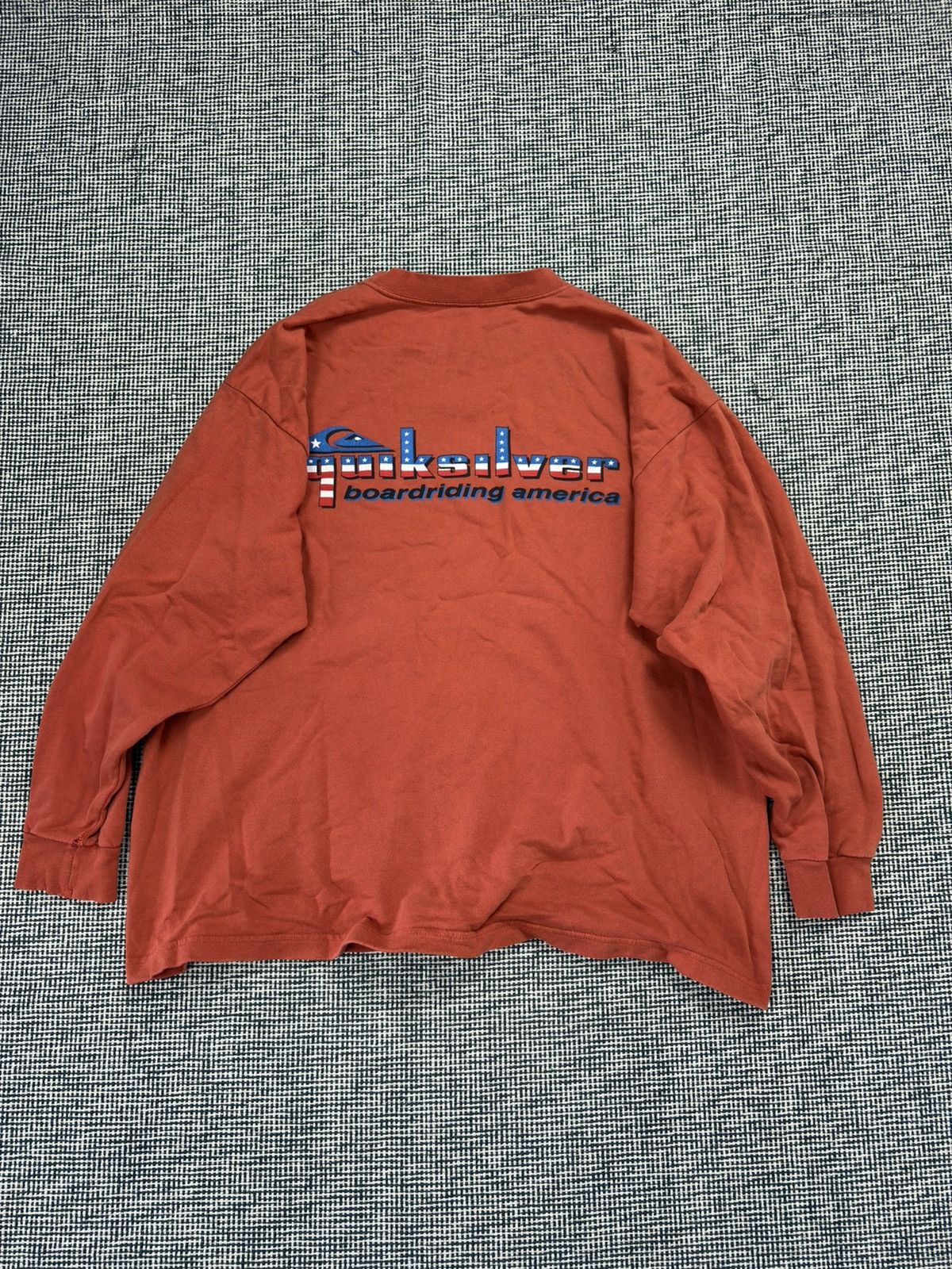 Quiksilver 90s Quiksilver USA baggy sweatshirt USA skate surf Size US XL / EU 56 / 4 - 1 Thumbnail