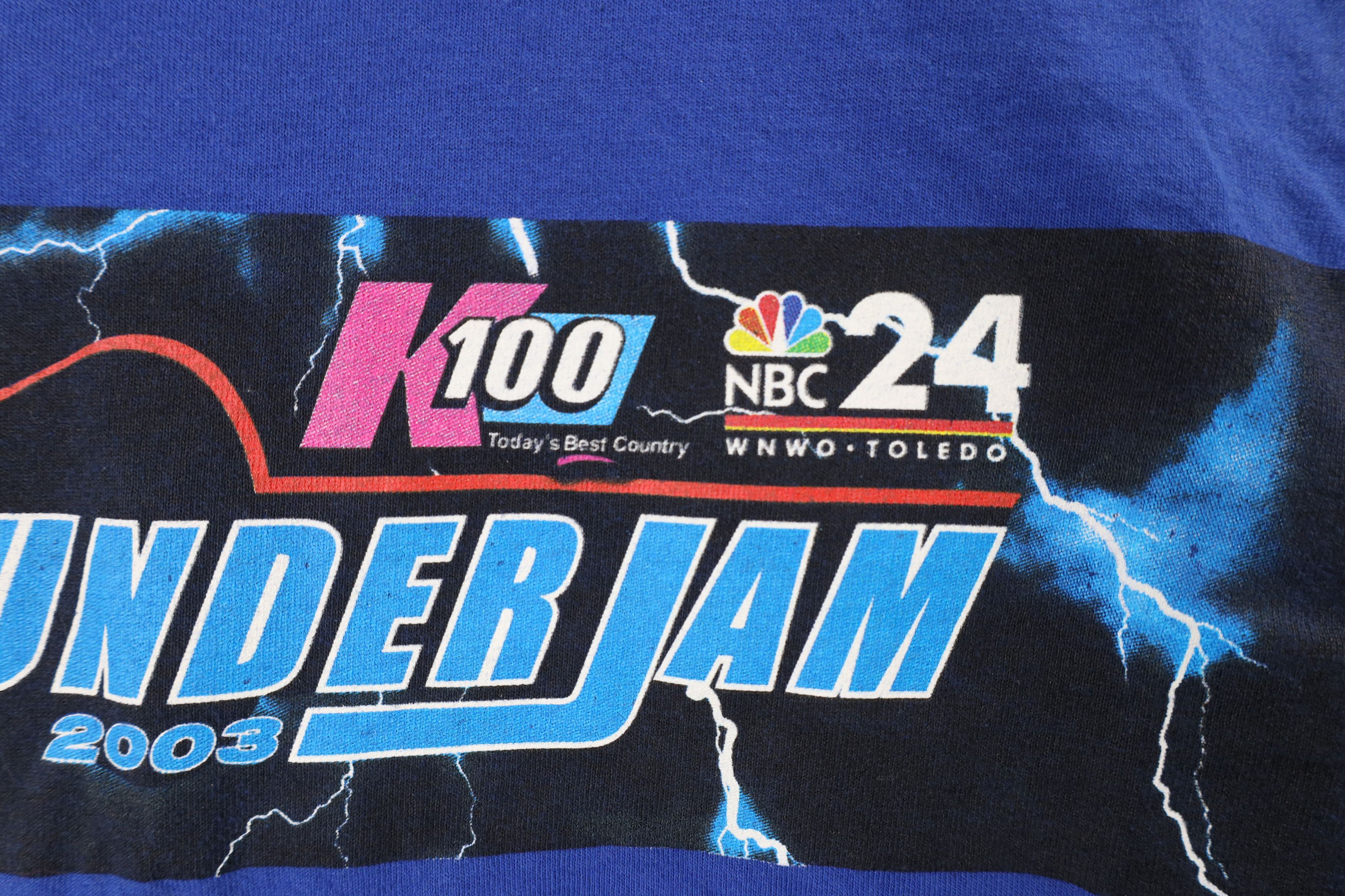 Vintage Vintage Y2K 2003 Thunder Jam K100 Country Music T-Shirt Blue Size US XXL / EU 58 / 5 - 5 Thumbnail
