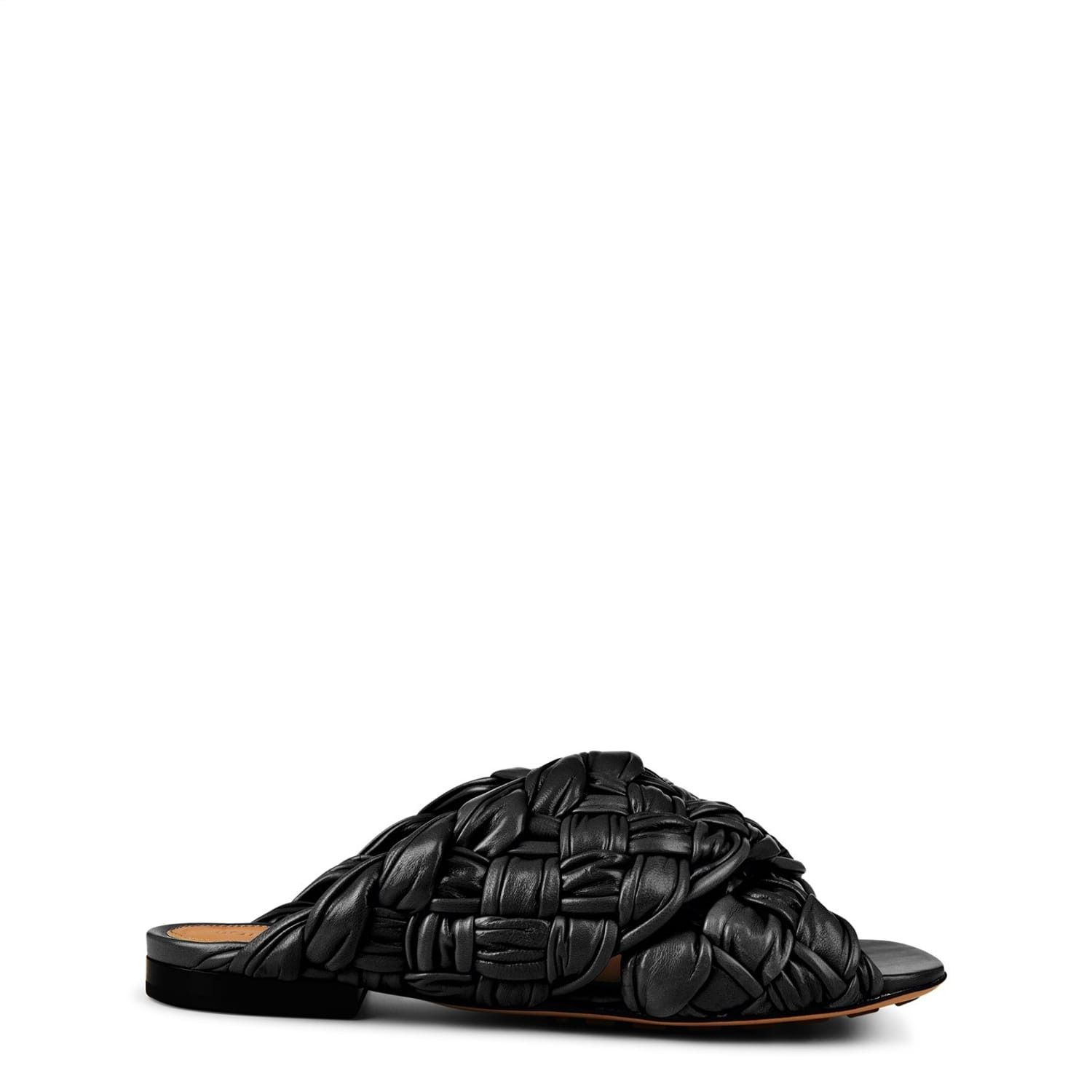 Bottega Veneta Bottega Veneta Flatform Mule Slides in Black Size US 5.5 / IT 35.5 - 1 Thumbnail