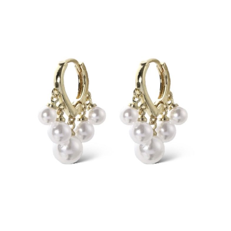 Other Elegant White Pearl Tassel Dangle Drop Earrings for Women Size ONE SIZE - 1 Thumbnail