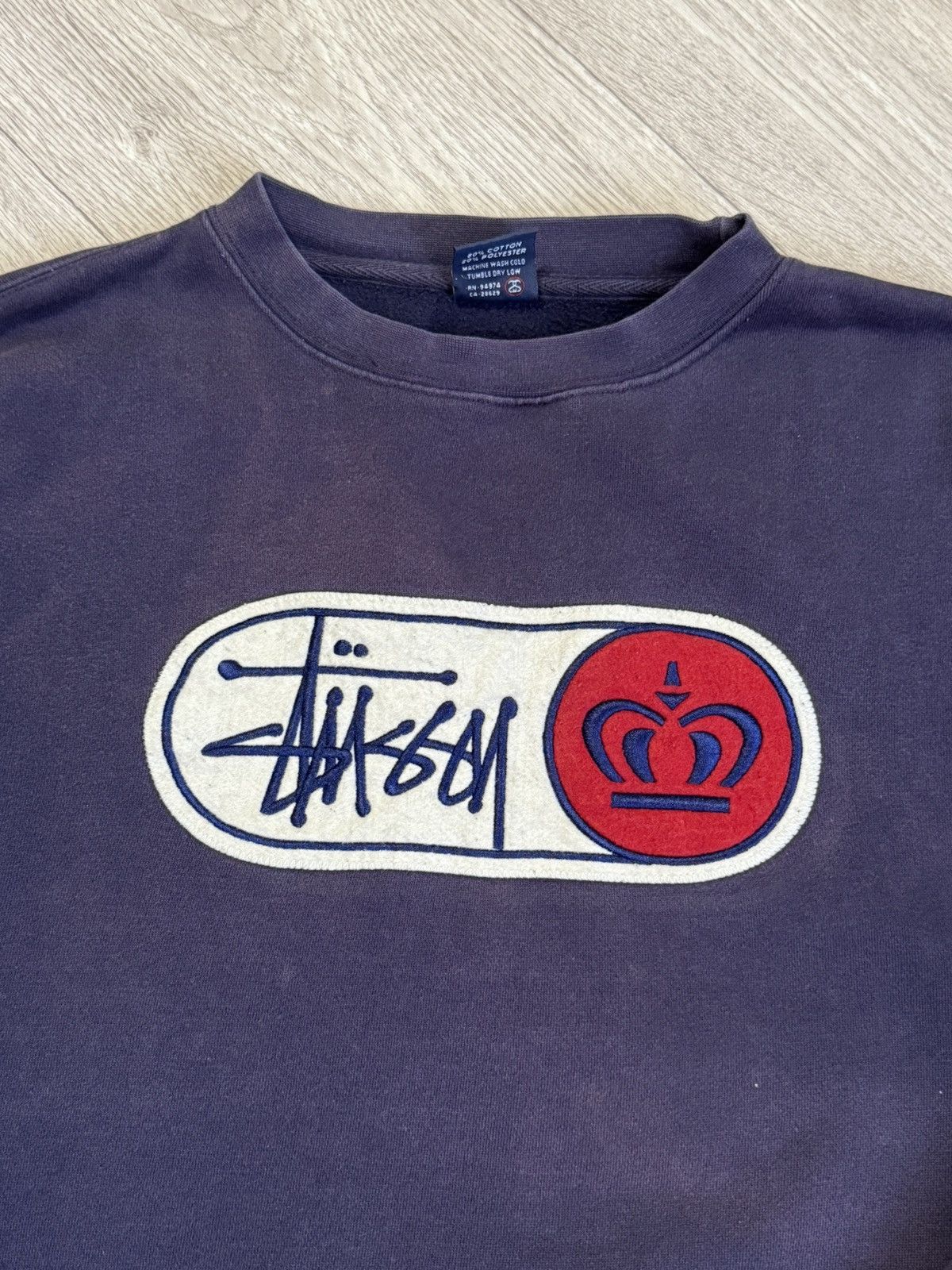 Stussy 🔷Rare Vintage Stussy Big logo Sweatshirt 90s🔷 Size US L / EU 52-54 / 3 - 4 Thumbnail