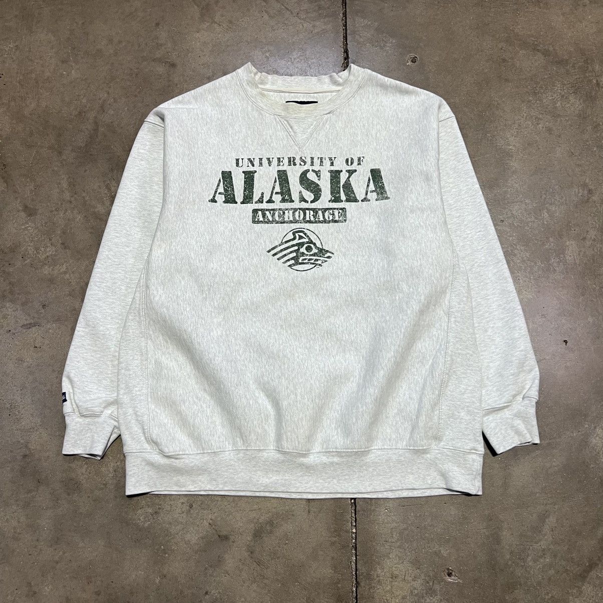 Jansport × Vintage Vintage University of Alaska Anchorage Seawolves Sweatshirt Size US L / EU 52-54 / 3 - 3 Thumbnail