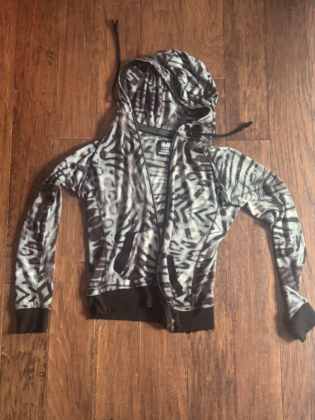 Japanese Brand Glad News Zebra/Cheetah Print Zip up Size US S / EU 44-46 / 1 - 1 Thumbnail