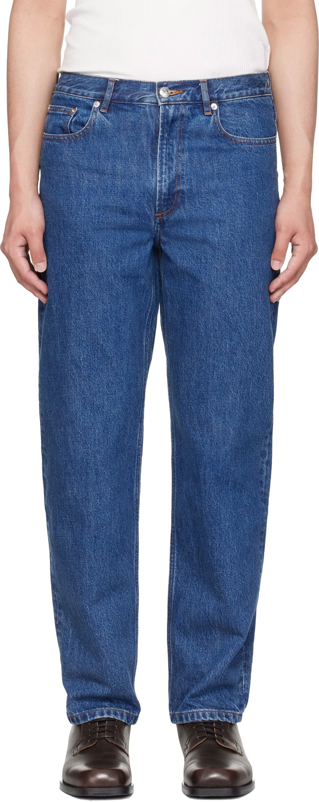 A.P.C. Indigo Martin Jeans Size US 27 - 1 Thumbnail