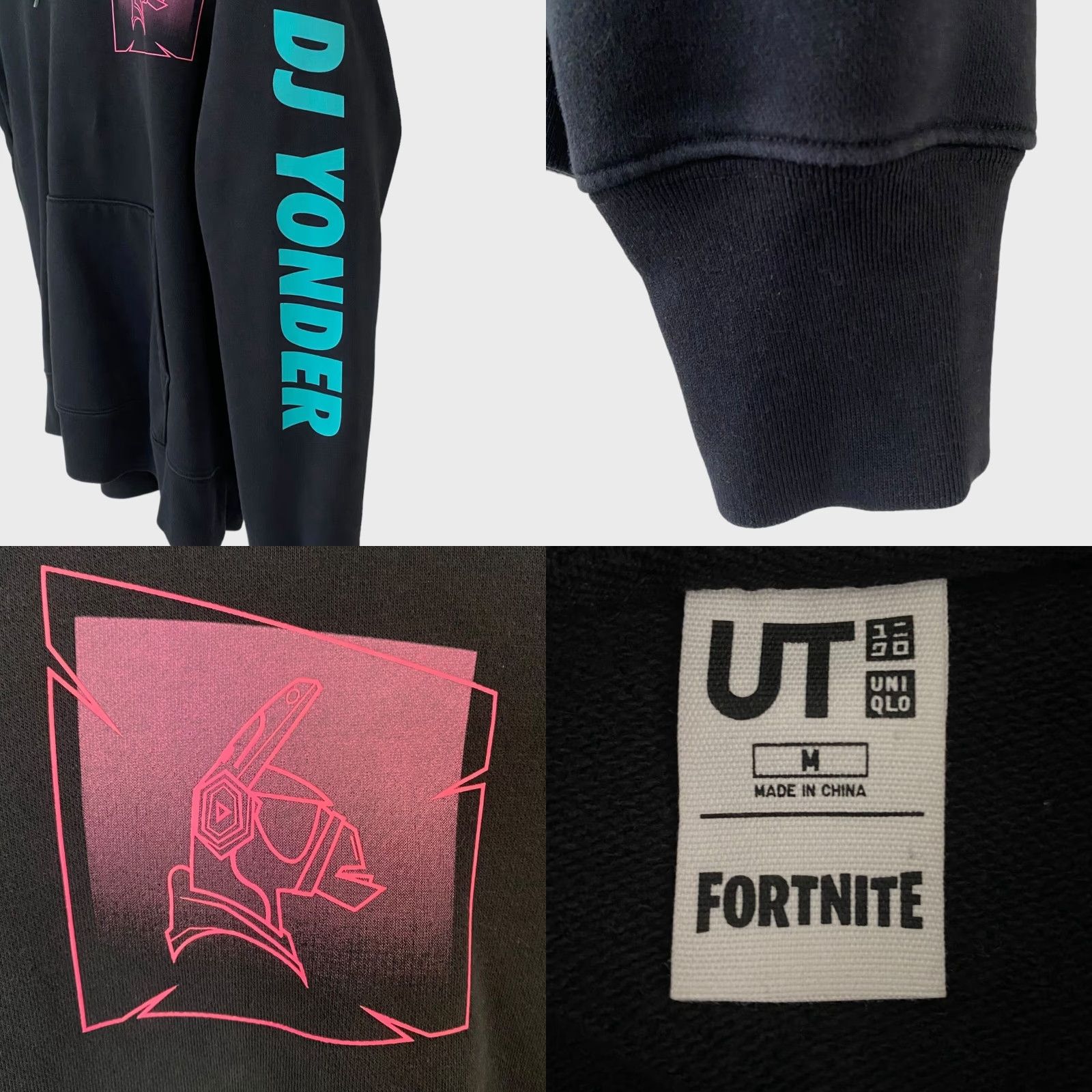 Uniqlo Uniqlo Hoodie Mens Medium Black Fortnite DJ Yonder Premium Graphic Sweatshirt Size US M / EU 48-50 / 2 - 8 Thumbnail