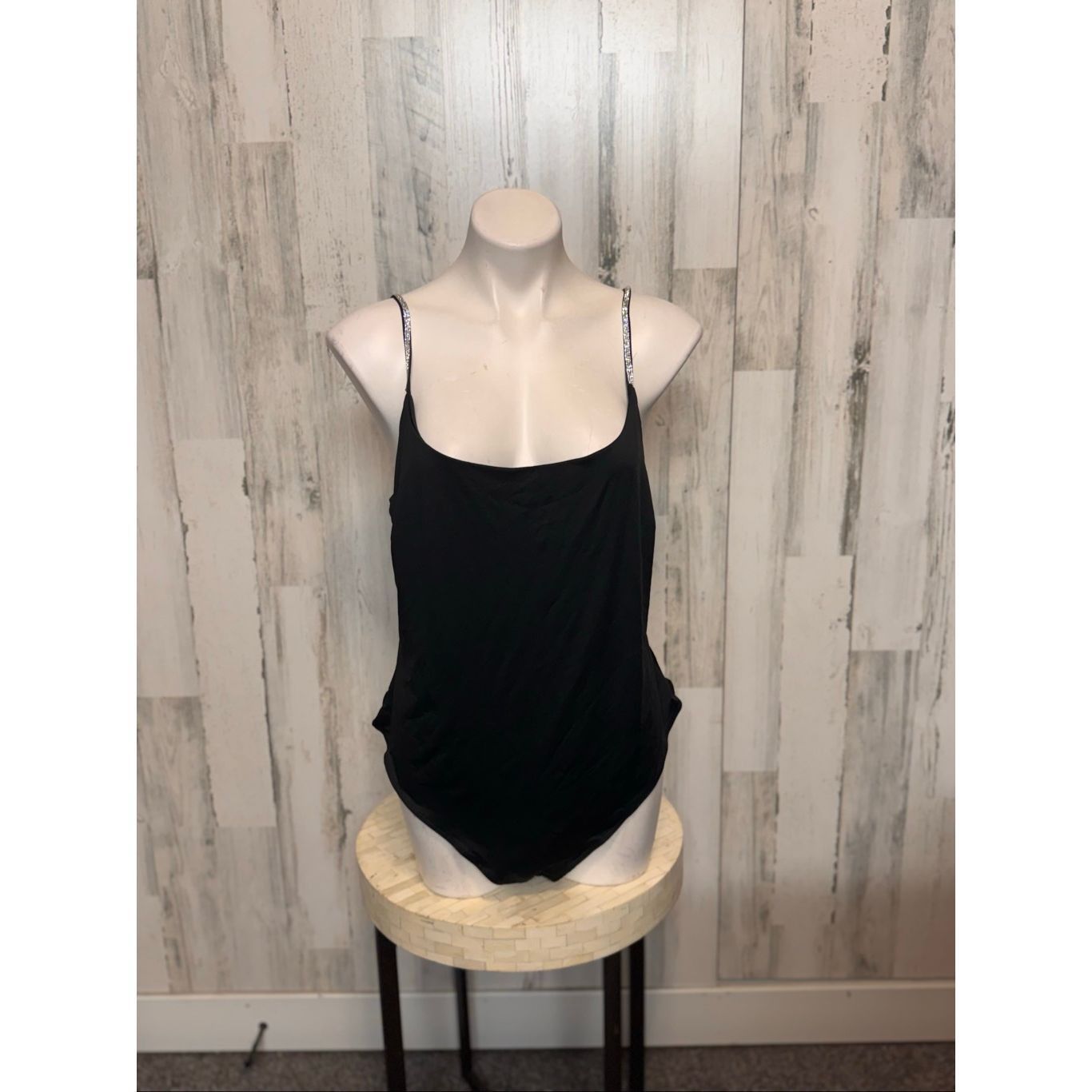 Other IRIS Black Rhinestone Strap Sleeveless Bodysuit – Size 2XL Size XXL / US 16-18 / IT 52-54 - 2 Thumbnail