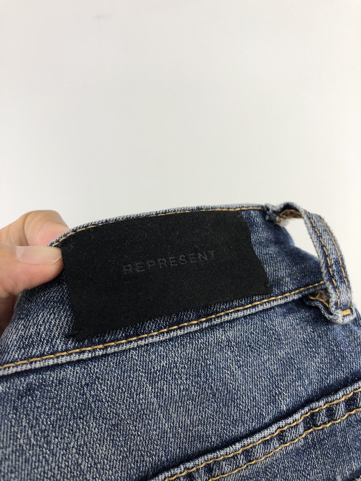 Represent Clo. Represent Destroyer Denim Rockstar Blue Skinny Jeans Size US 28 / EU 44 - 19 Thumbnail