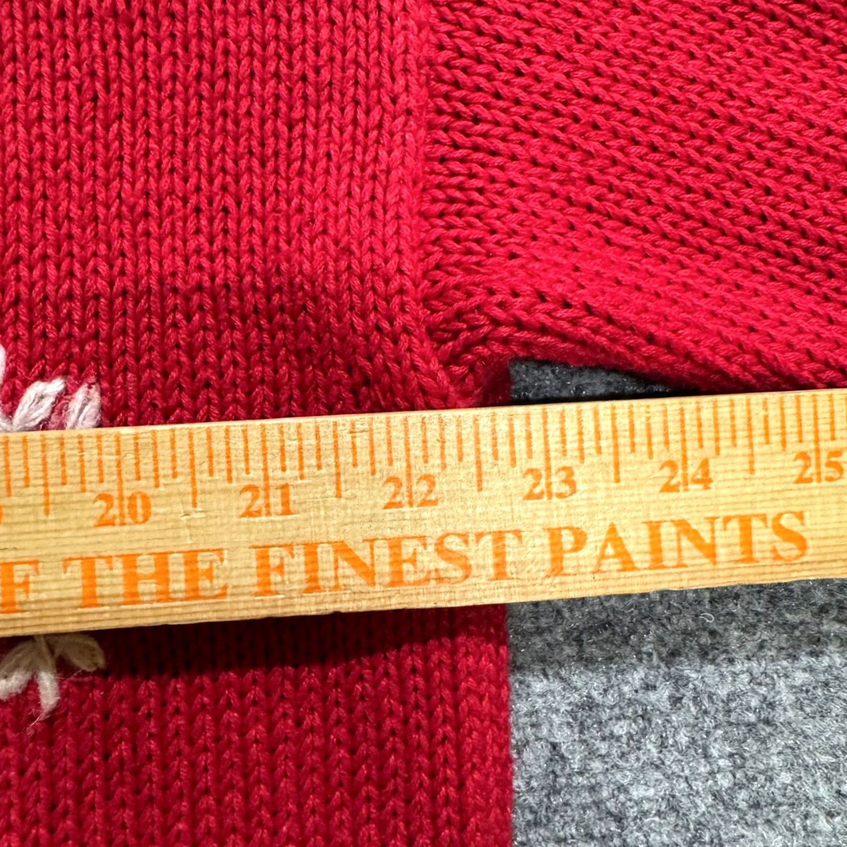 Vintage VINTAGE Heirloom Collectibles Red Snowflake Zip Up Sweater Cardigan Pom Pom Womens Large Size L / US 10 / IT 46 - 4 Thumbnail