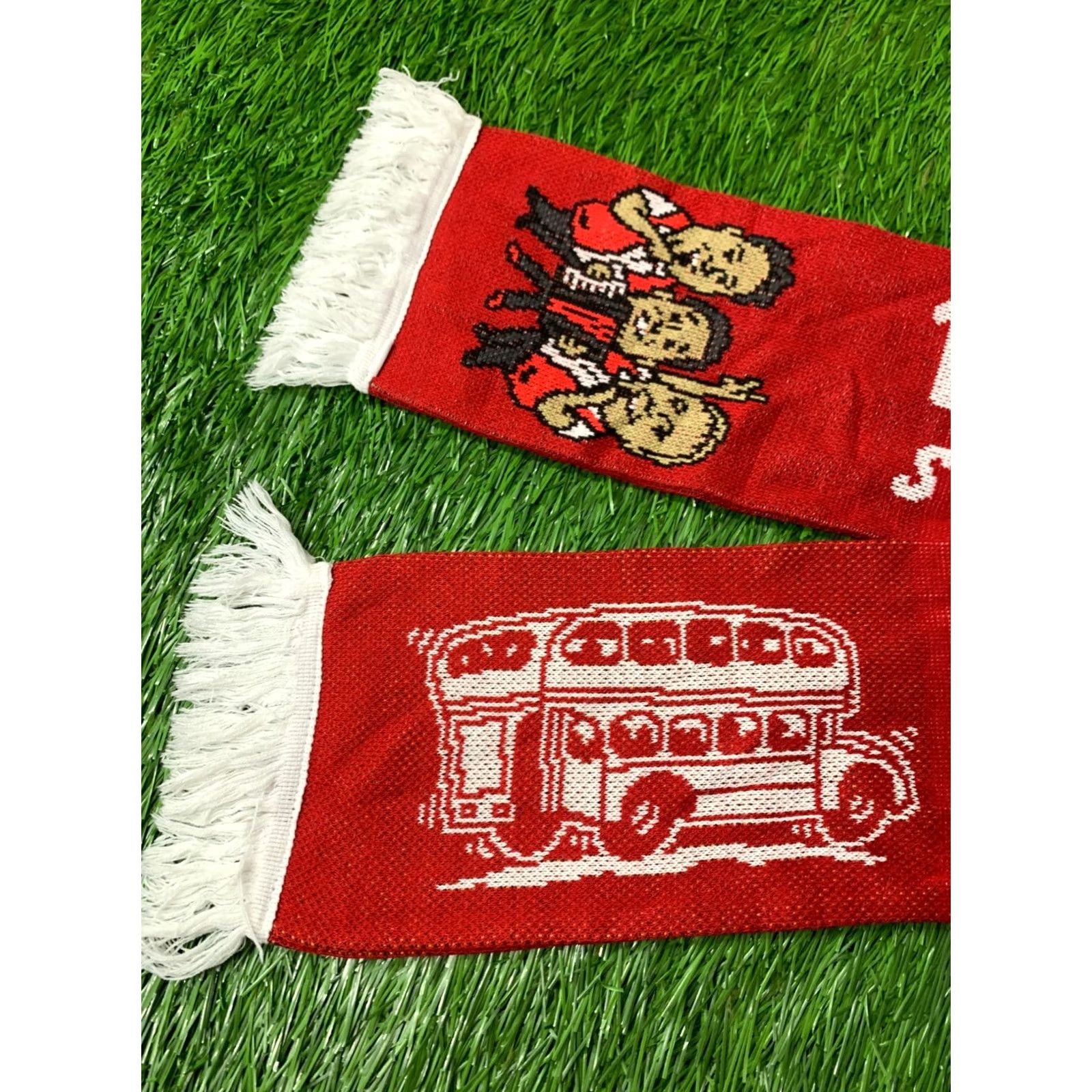 Vintage Official Product Scarf Adult One Size Red White メンズ Size ONE SIZE - 3 Thumbnail