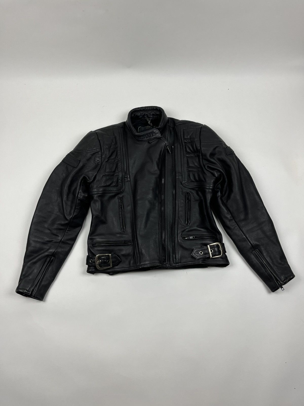 Belstaff × Vintage Rare🔥Vintage 90s Belstaff Leather Biker/Racing Jacket Size US S / EU 44-46 / 1 - 1 Thumbnail