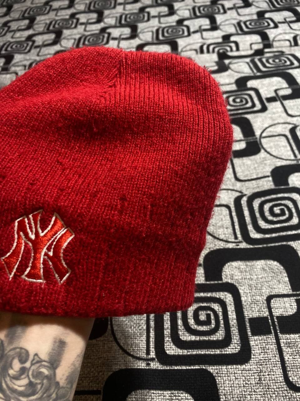 New York Yankees × Vintage Vintage Fur Faux Fuzzy Y2k Ushanka Hat Size ONE SIZE - 5 Thumbnail