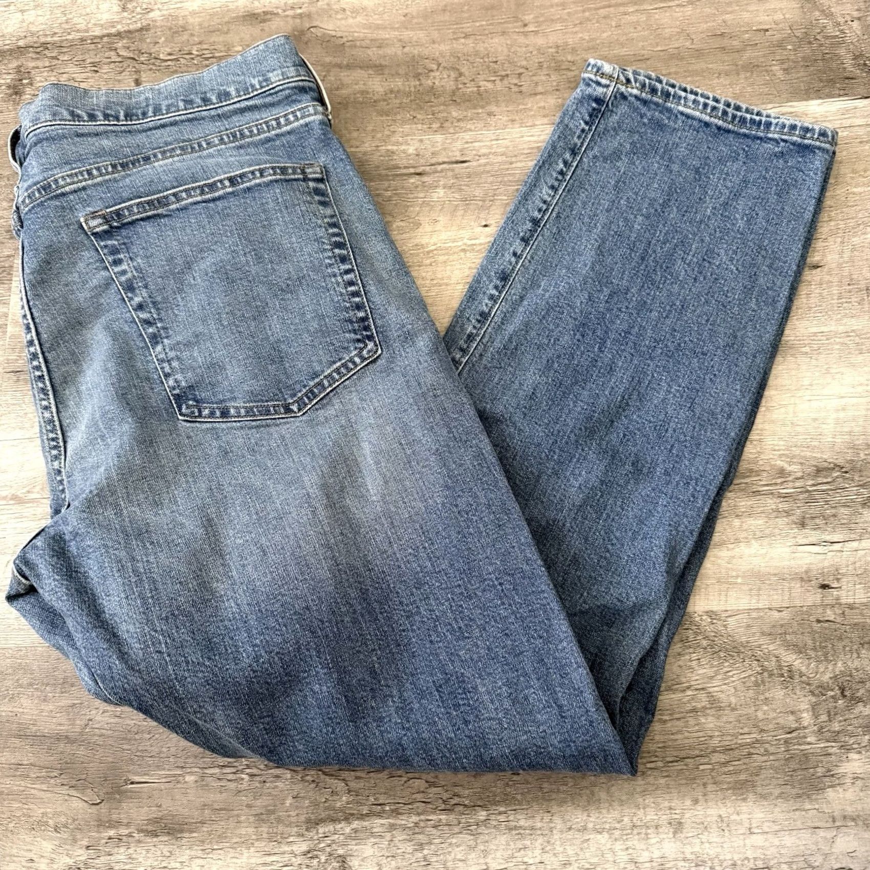 J.Crew J.CREW Jeans Mens 36x30 770 Straight Stretch Blue Denim Size US 36 / EU 52 - 5 Thumbnail